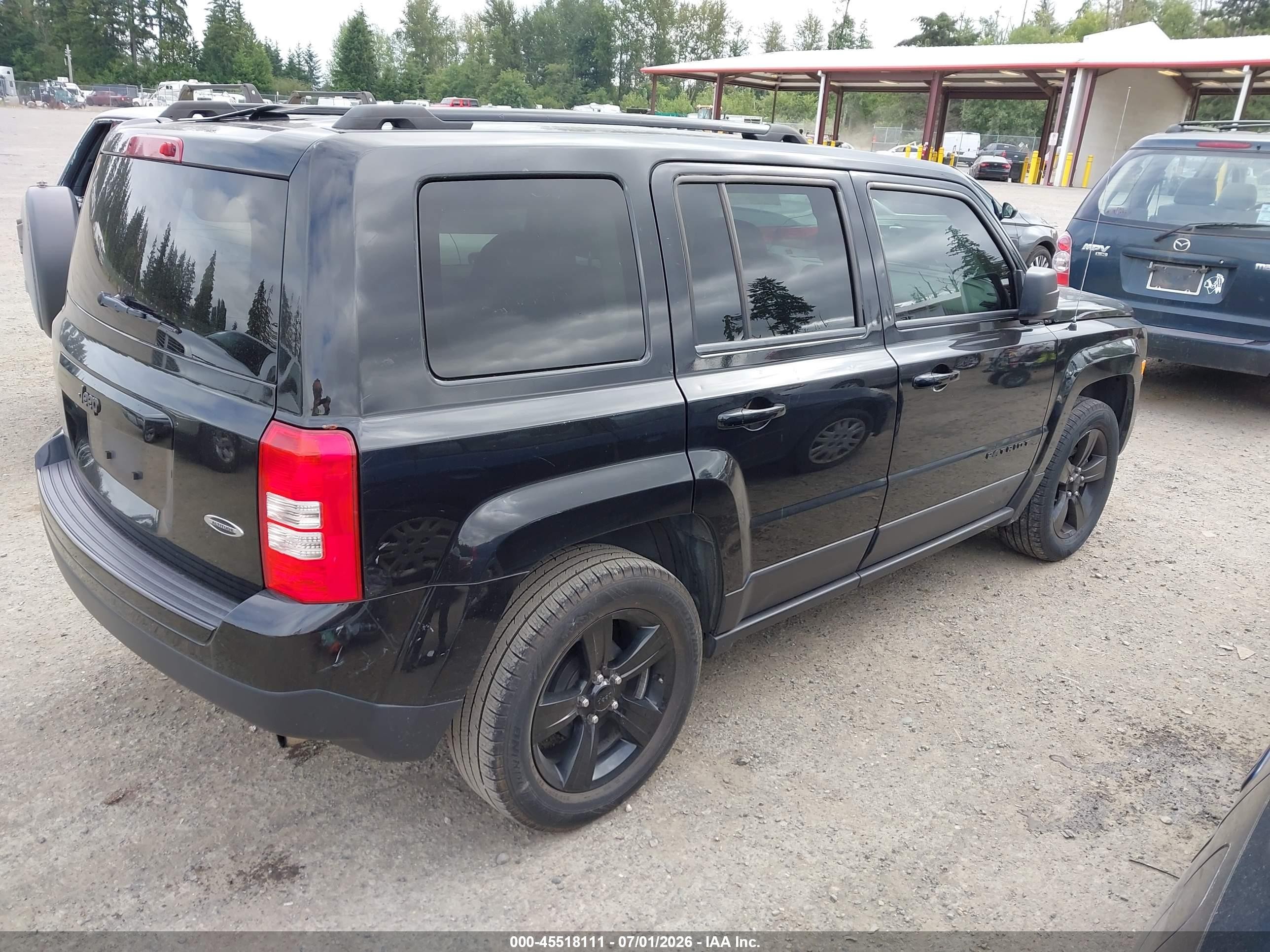 2015 Jeep Patriot Altitude Edition Black vin: 1C4NJPBA0FD350537