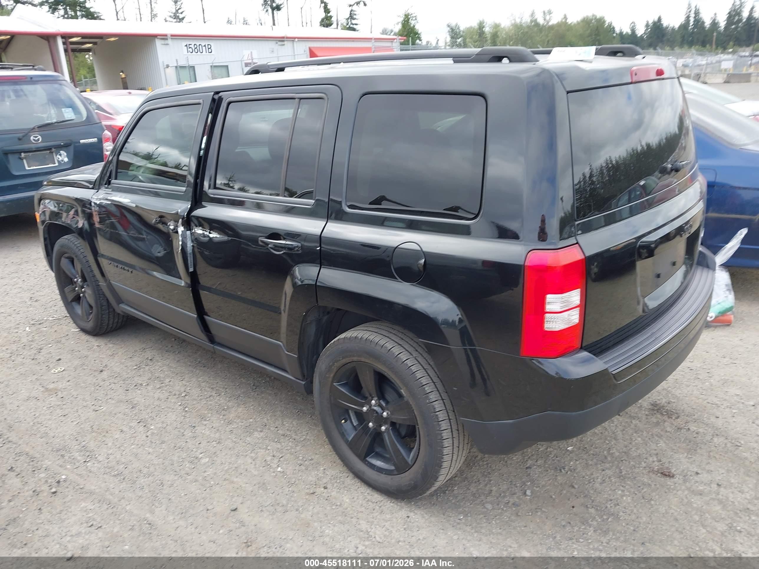 2015 Jeep Patriot Altitude Edition Black vin: 1C4NJPBA0FD350537