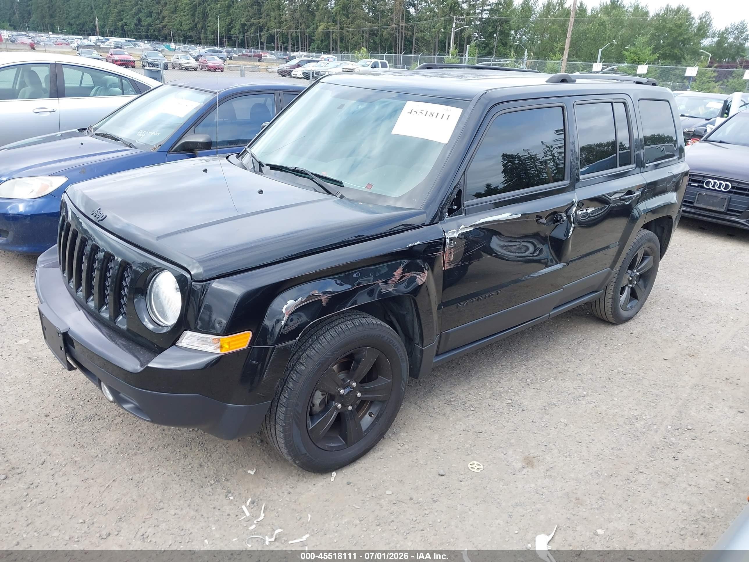 2015 Jeep Patriot Altitude Edition Black vin: 1C4NJPBA0FD350537
