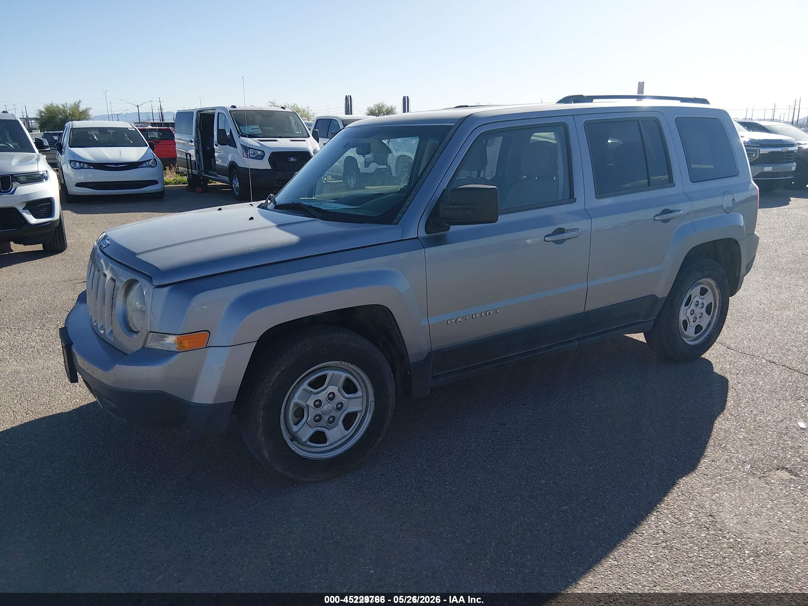 2015 Jeep Patriot Sport Серый vin: 1C4NJPBA0FD427620