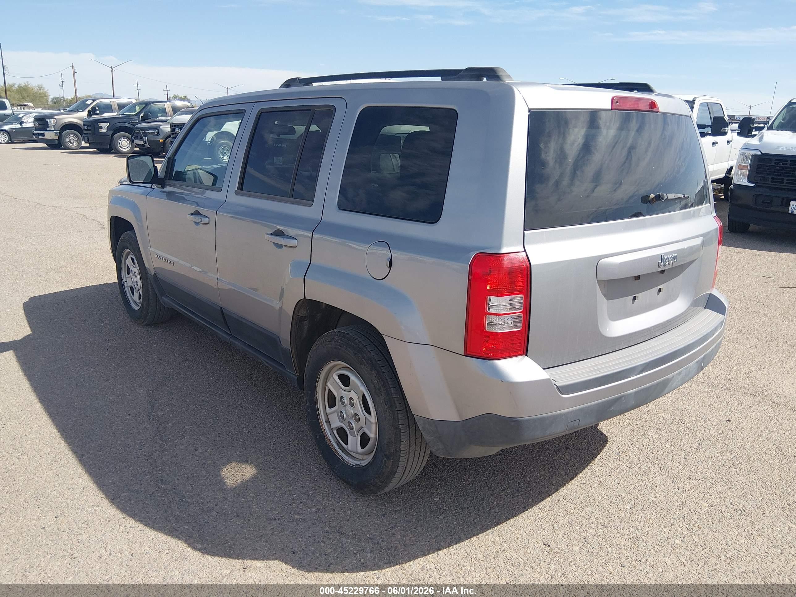 2015 Jeep Patriot Sport Серый vin: 1C4NJPBA0FD427620