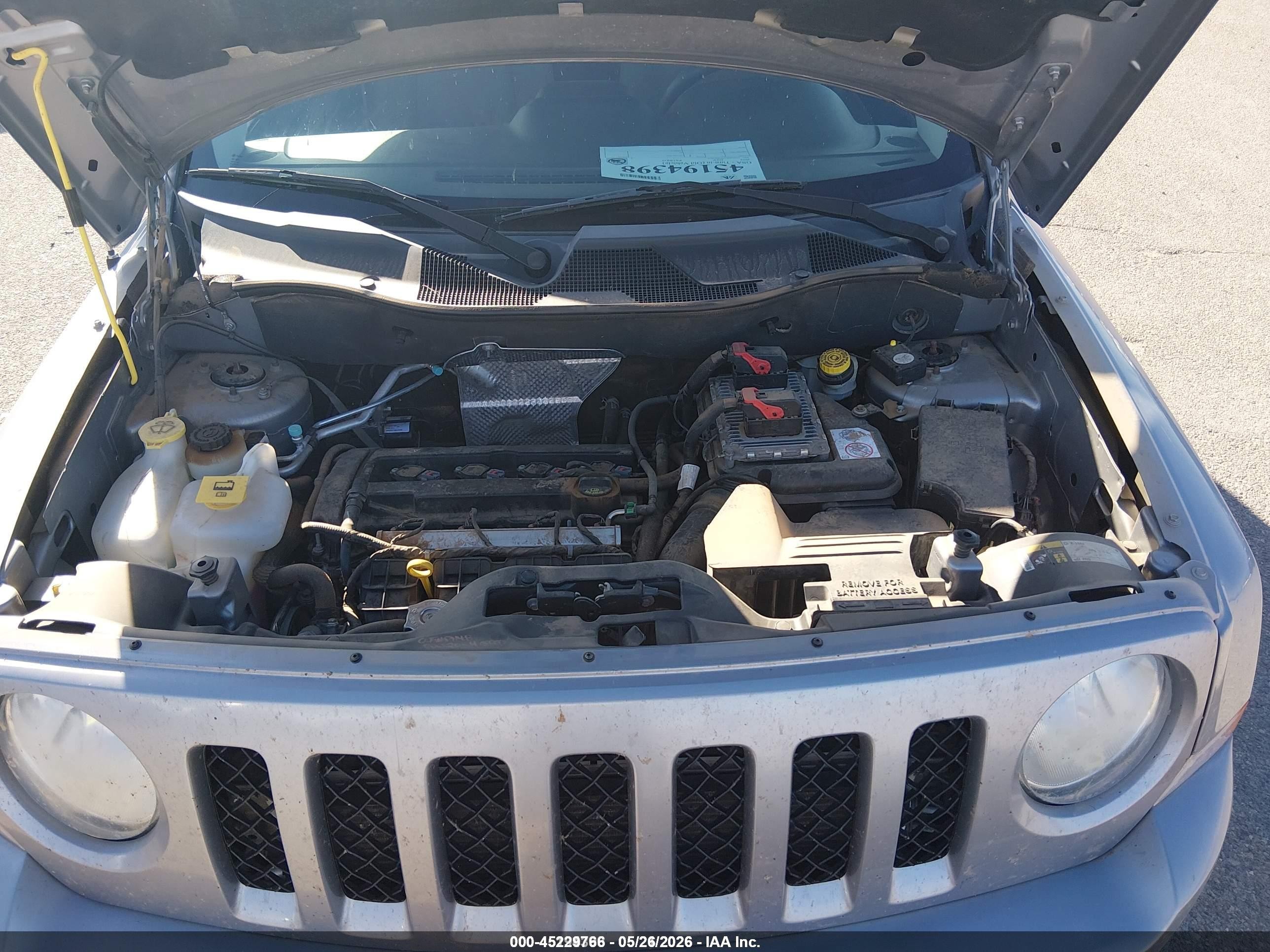 2015 Jeep Patriot Sport Серый vin: 1C4NJPBA0FD427620