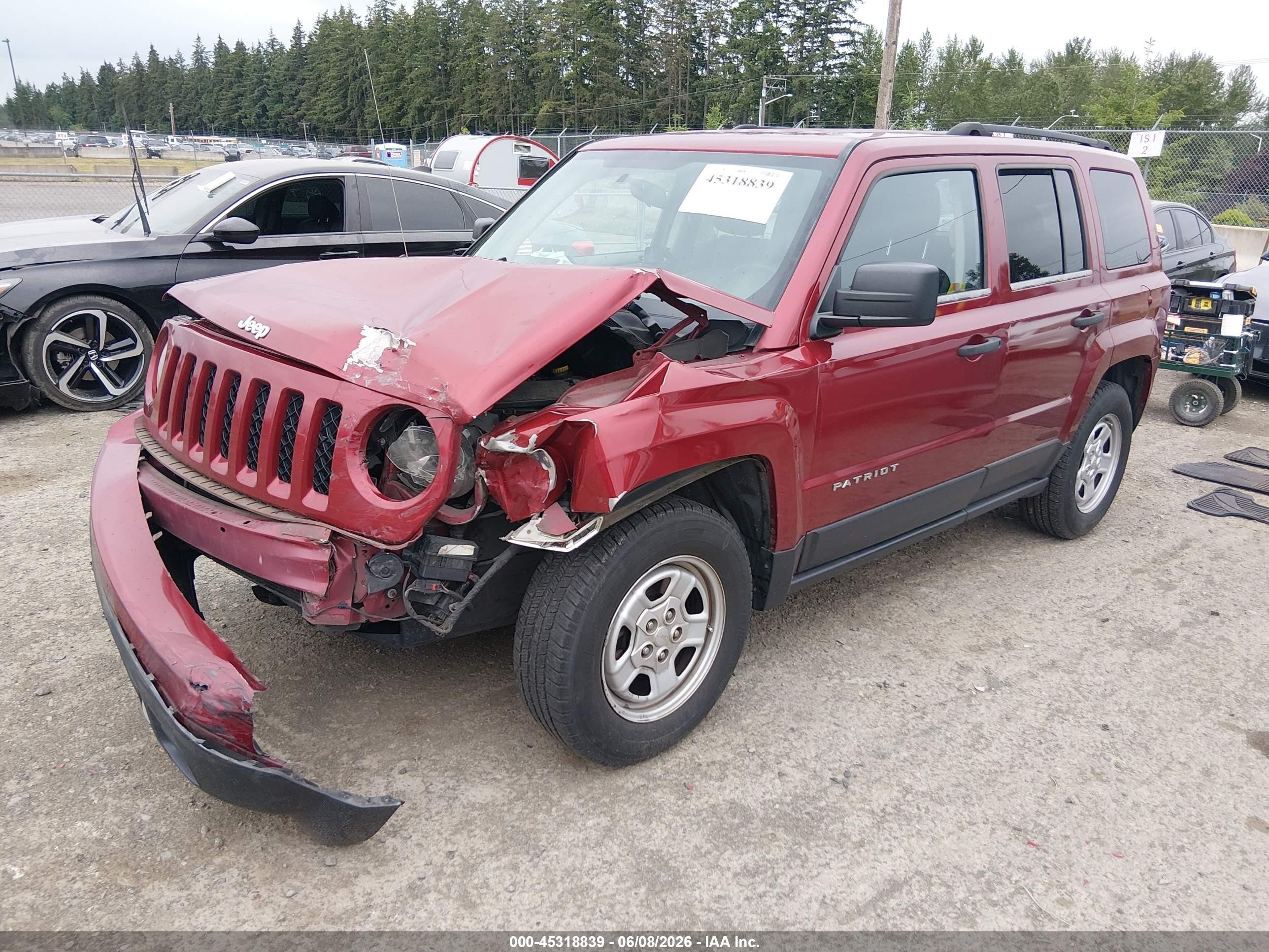 2012 Jeep Patriot Sport Красный vin: 1C4NJPBA1CD542254