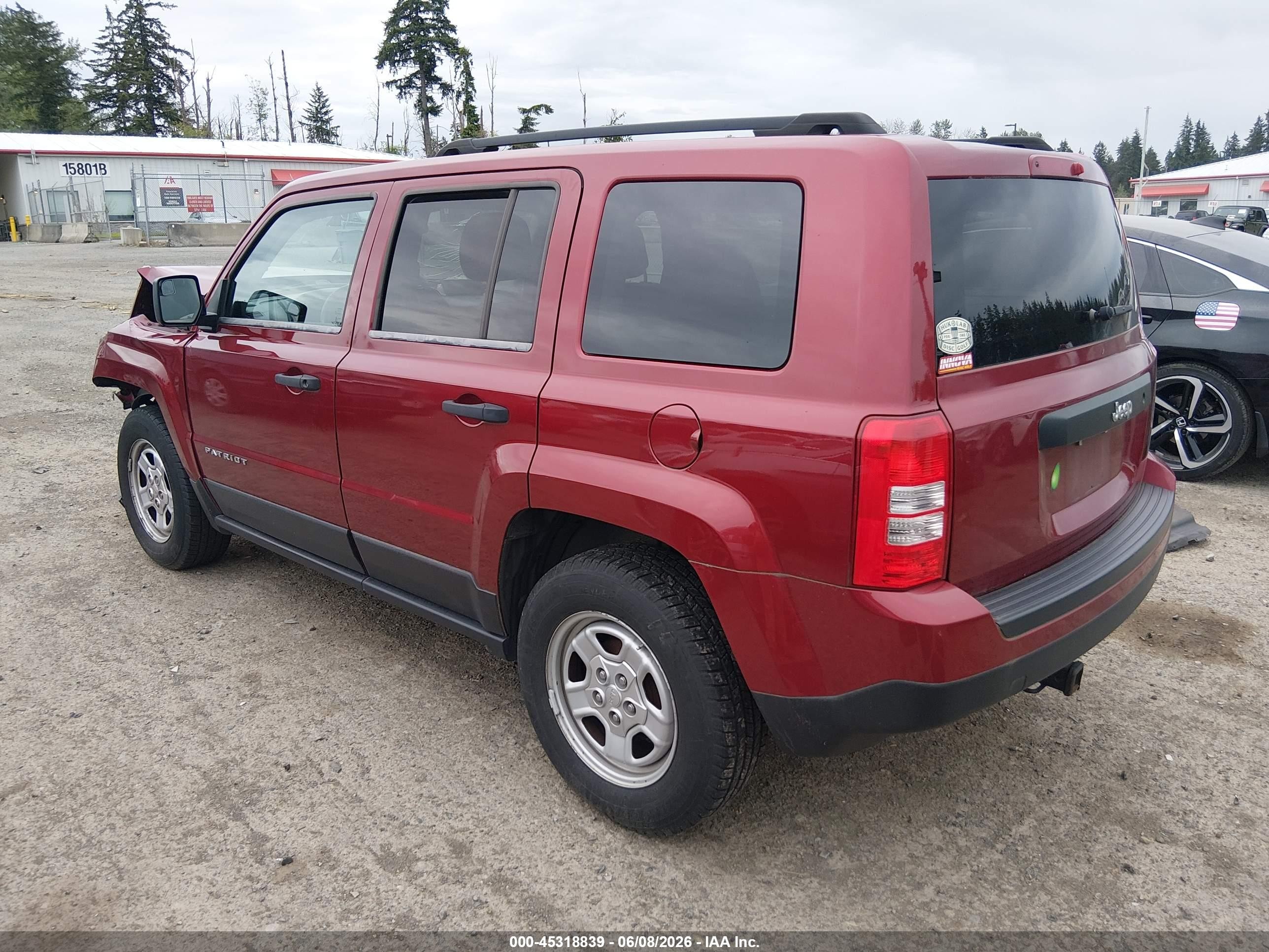 2012 Jeep Patriot Sport Красный vin: 1C4NJPBA1CD542254