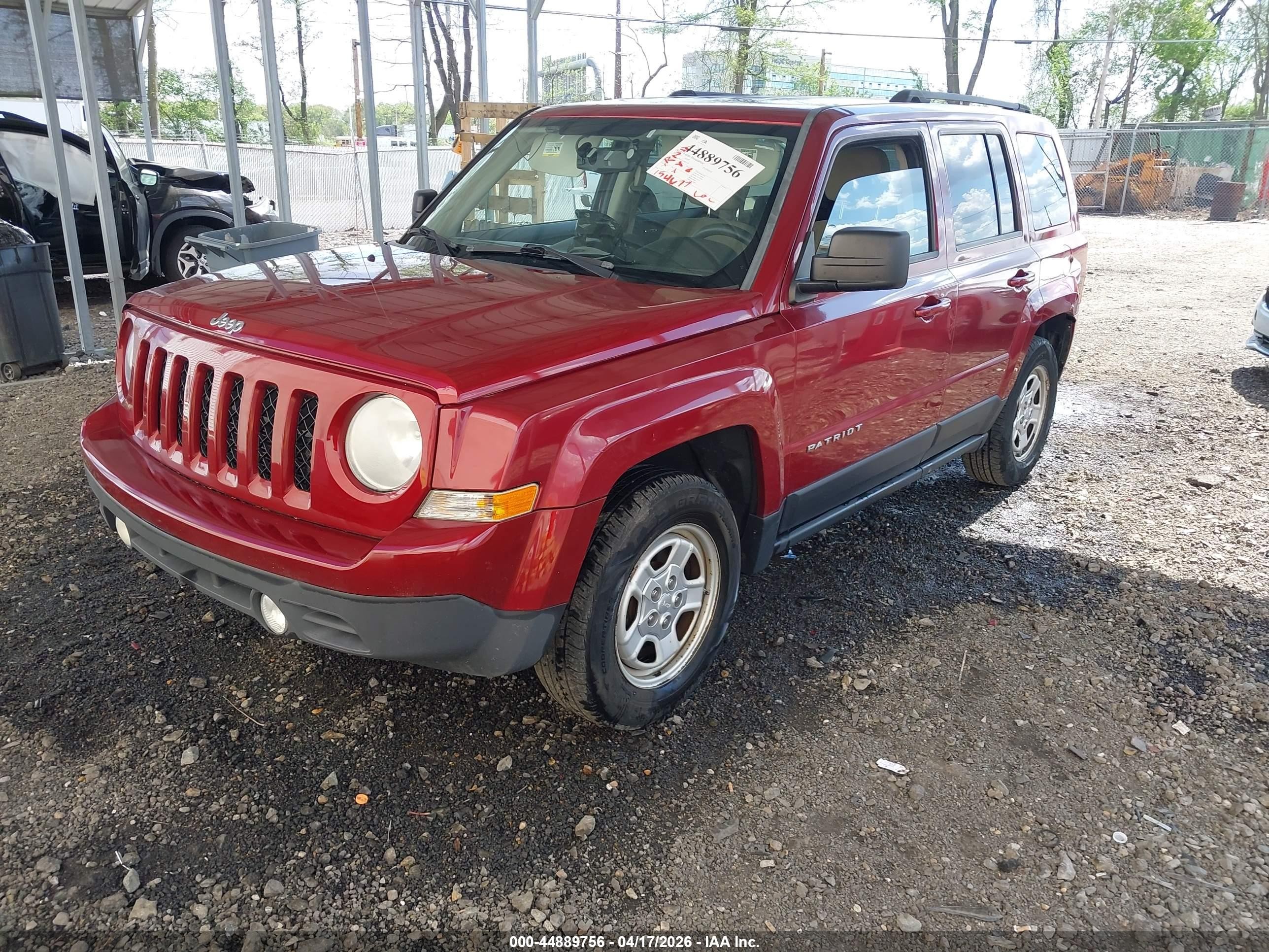 2012 Jeep Patriot Sport Red vin: 1C4NJPBA1CD684118