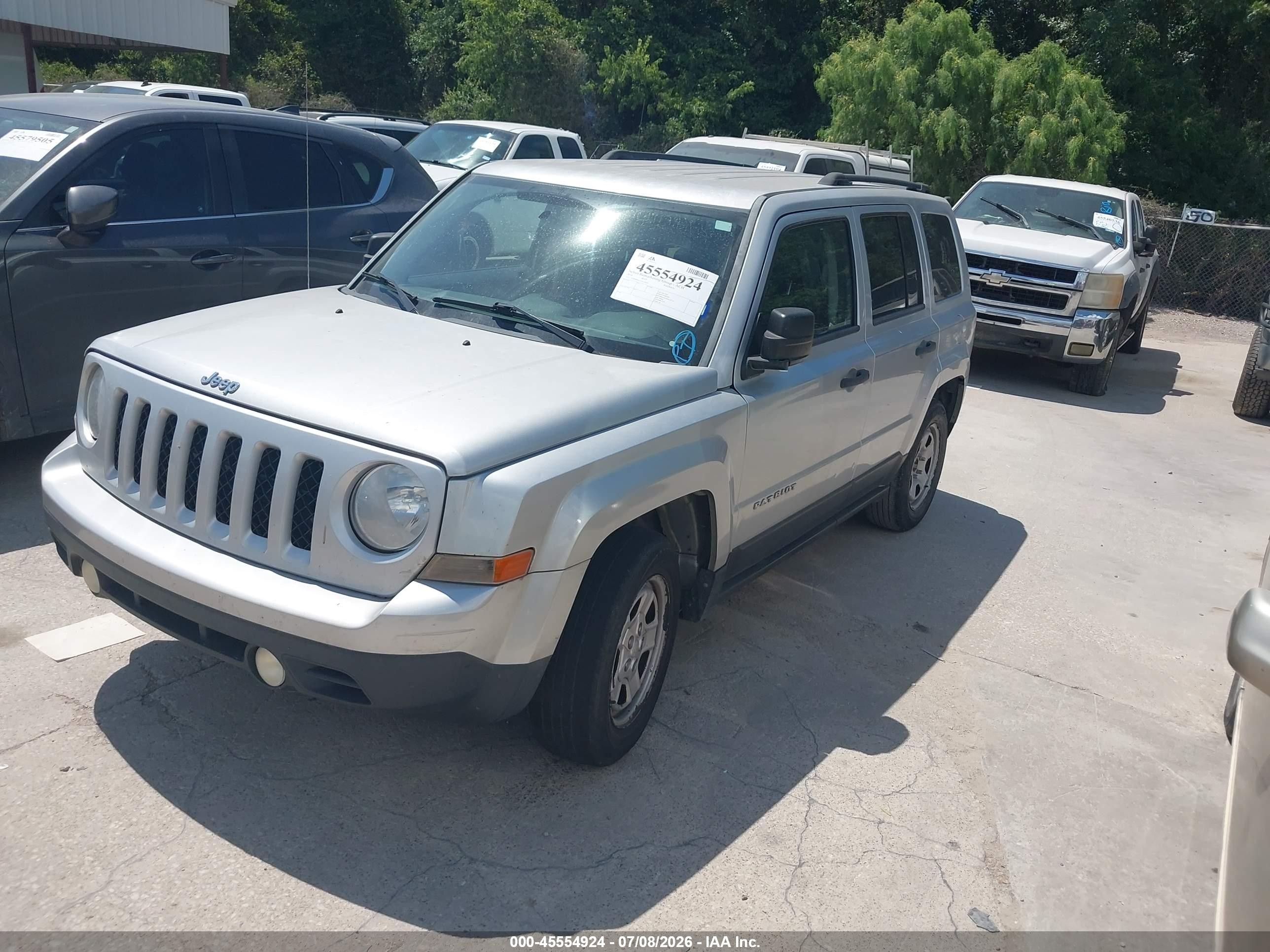 2014 Jeep Patriot Sport Silver vin: 1C4NJPBA1ED529930