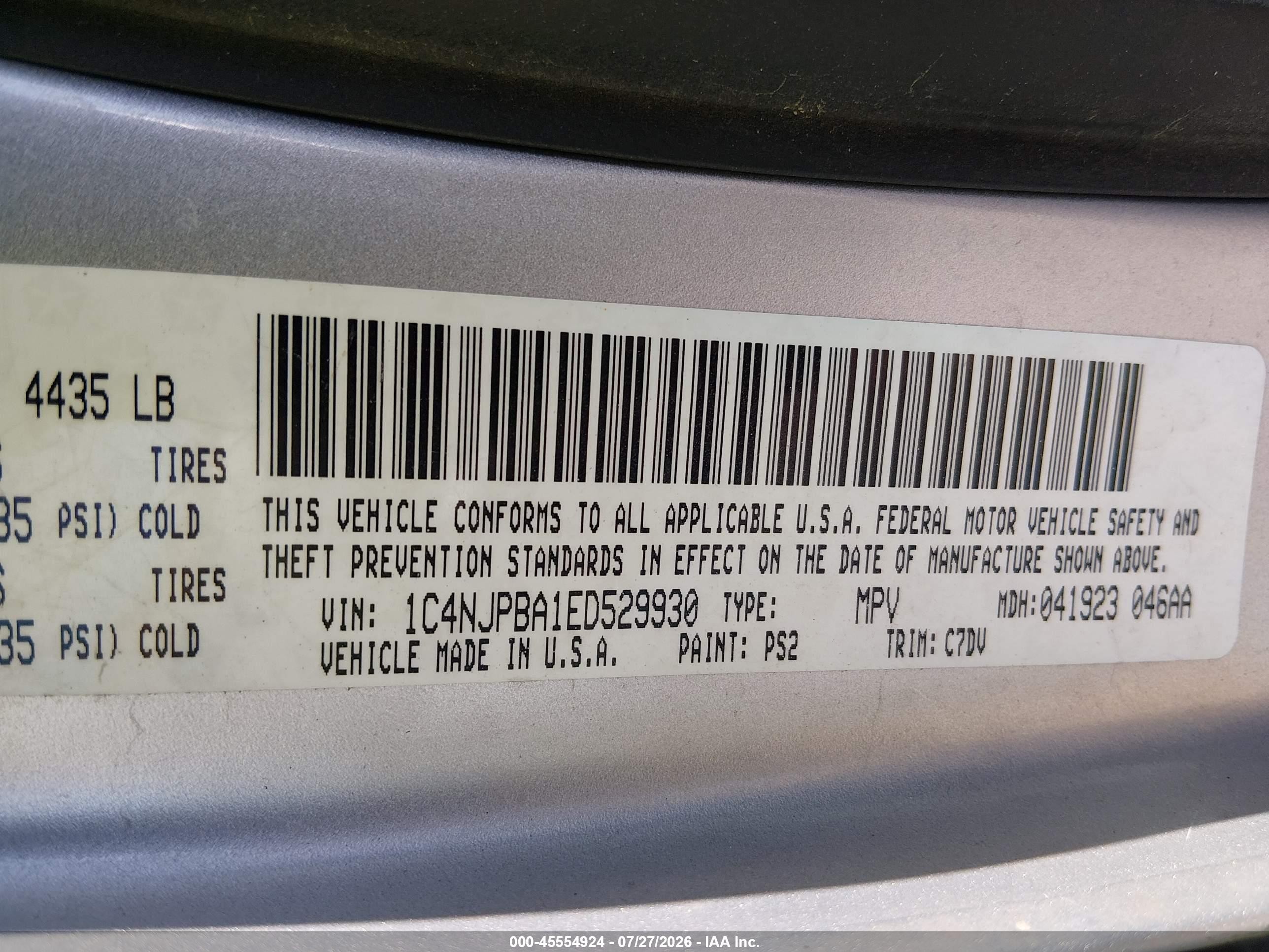 2014 Jeep Patriot Sport Silver vin: 1C4NJPBA1ED529930