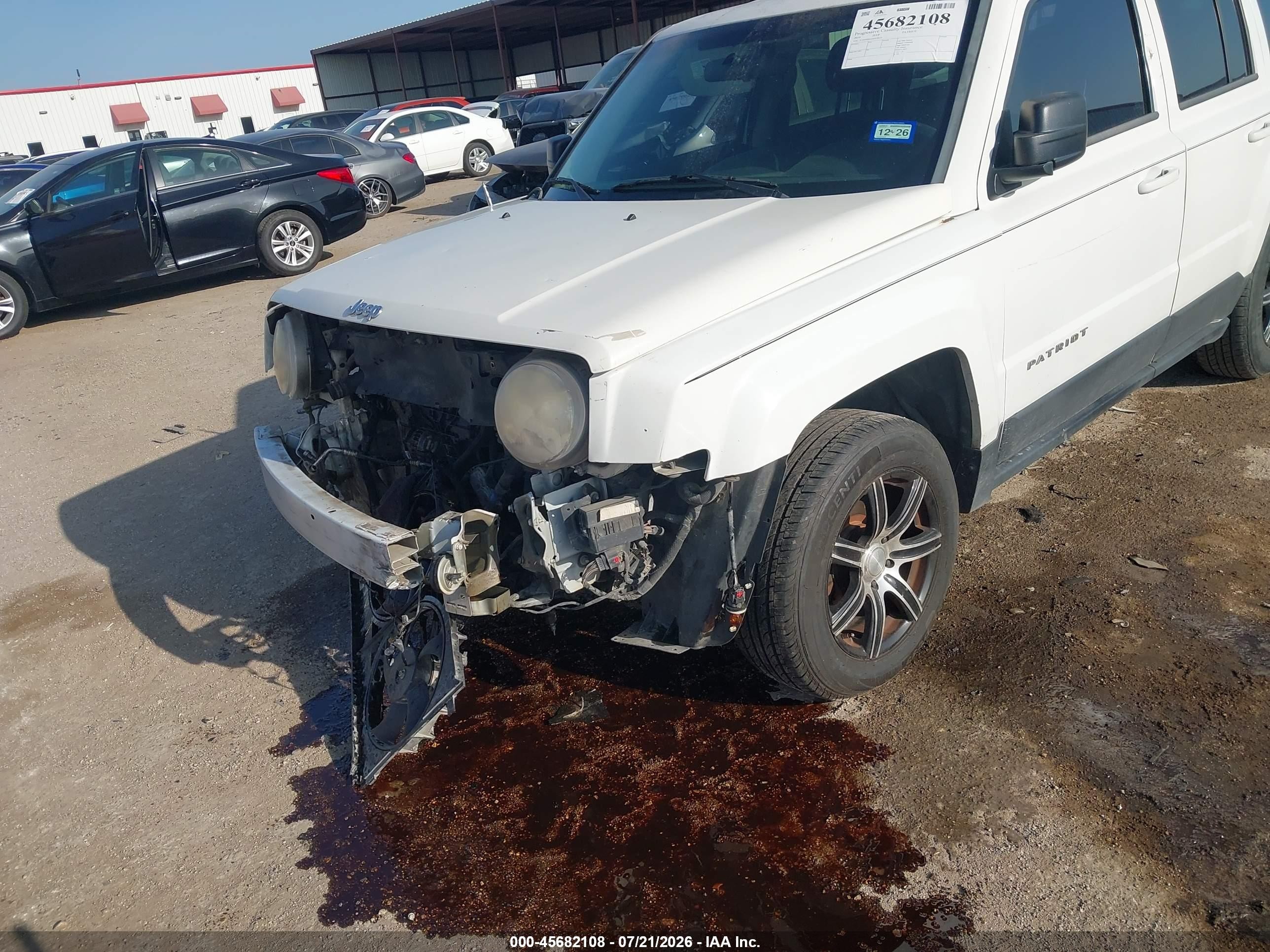 2014 Jeep Patriot Sport White vin: 1C4NJPBA1ED570221