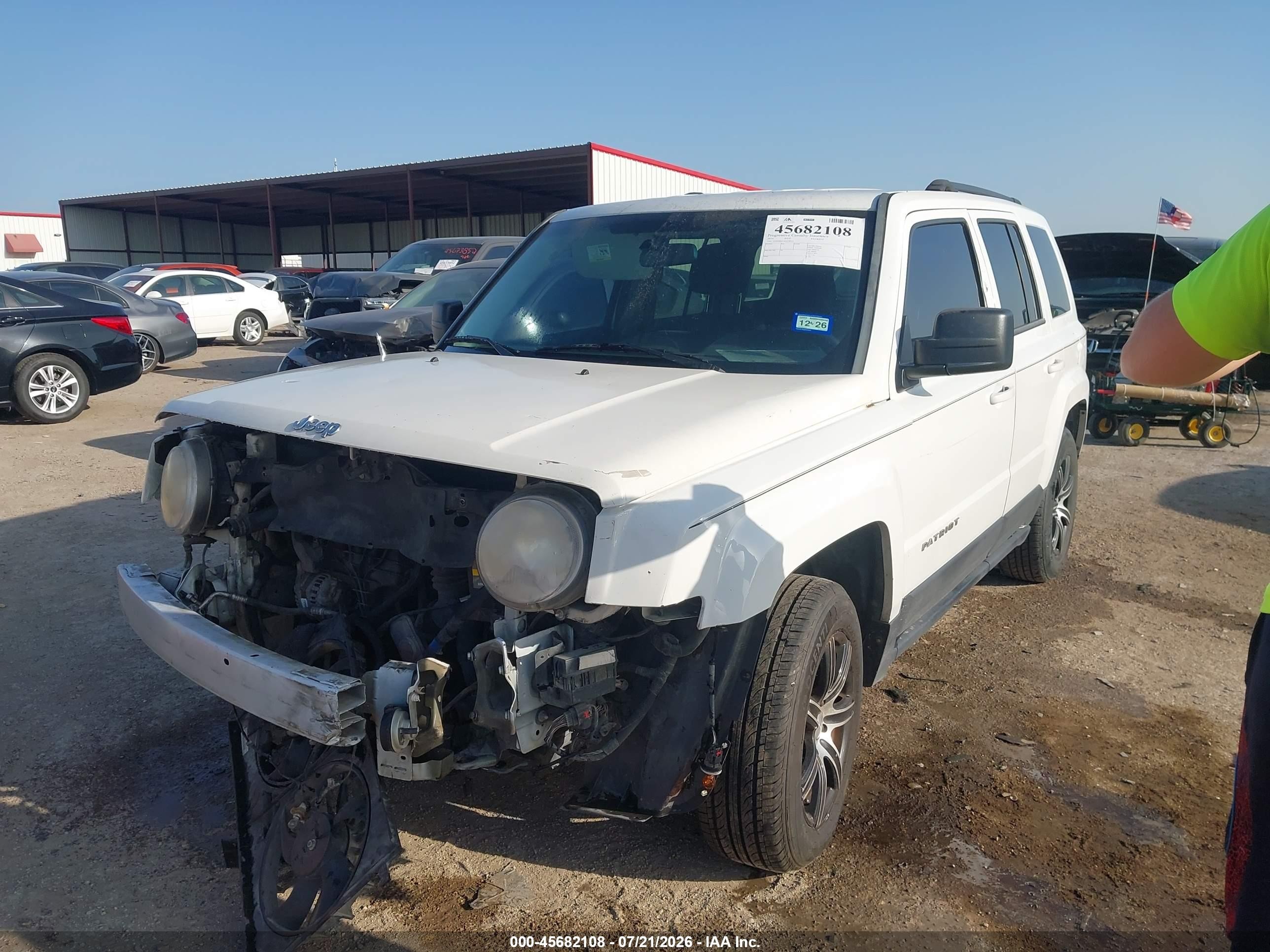 2014 Jeep Patriot Sport White vin: 1C4NJPBA1ED570221