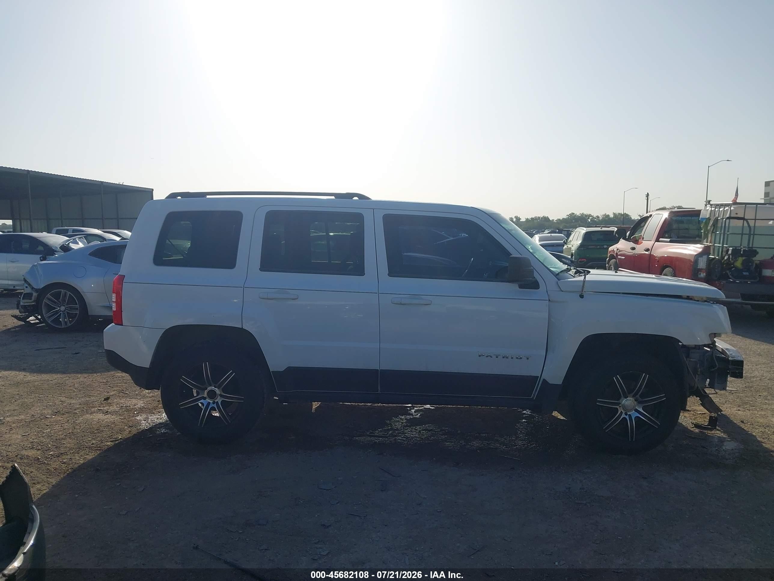 2014 Jeep Patriot Sport White vin: 1C4NJPBA1ED570221