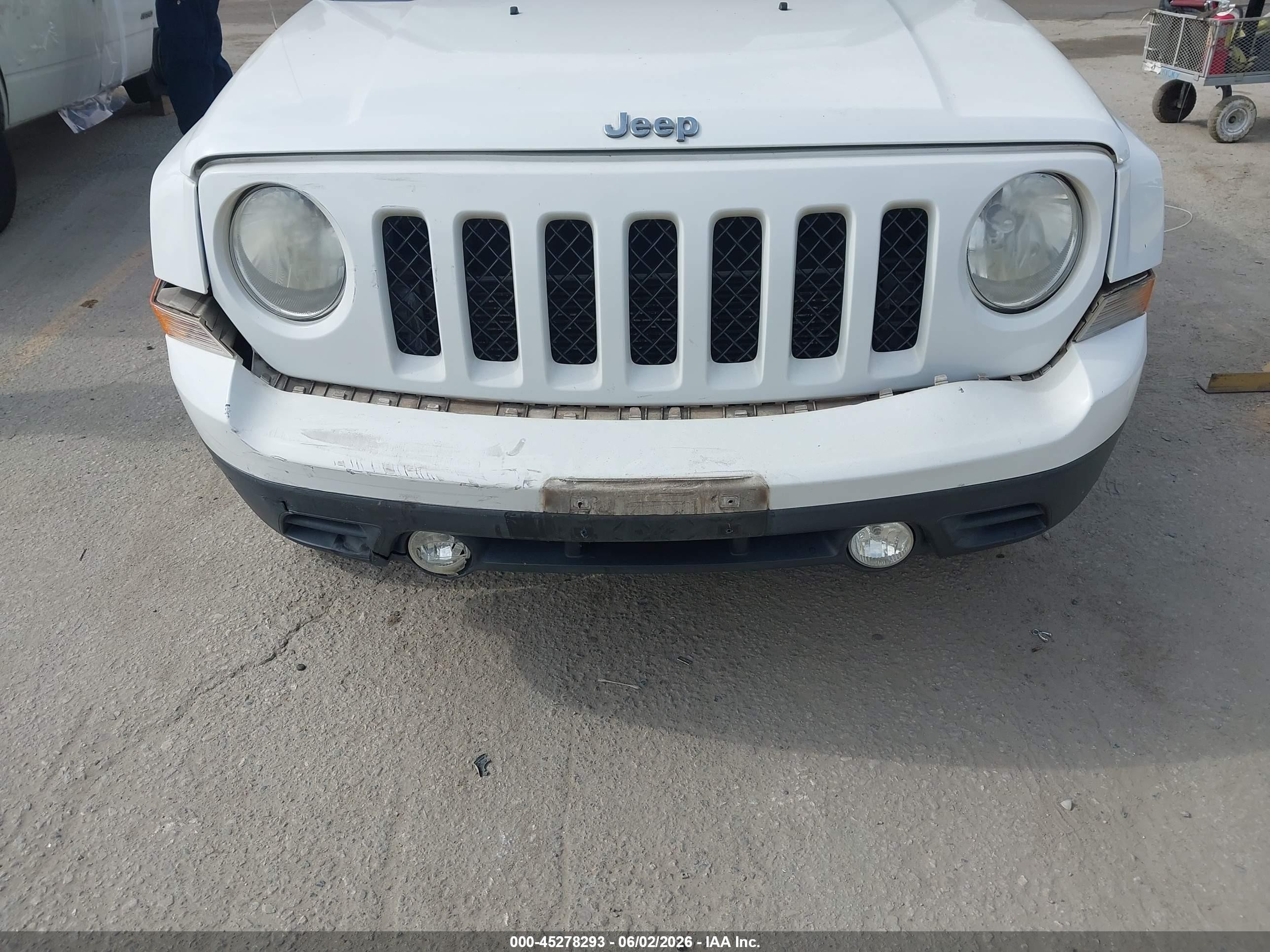 2014 Jeep Patriot Sport White vin: 1C4NJPBA1ED690469
