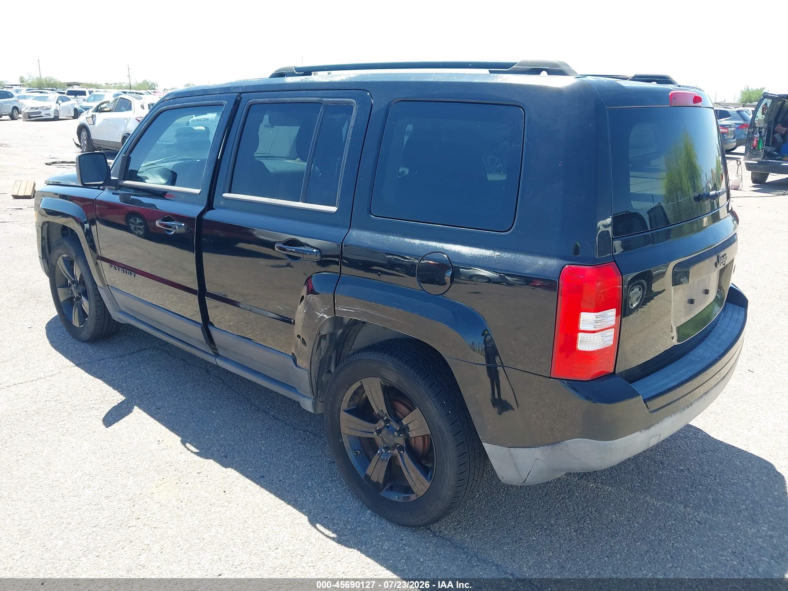 2014 Jeep Patriot Altitude Black vin: 1C4NJPBA1ED848907