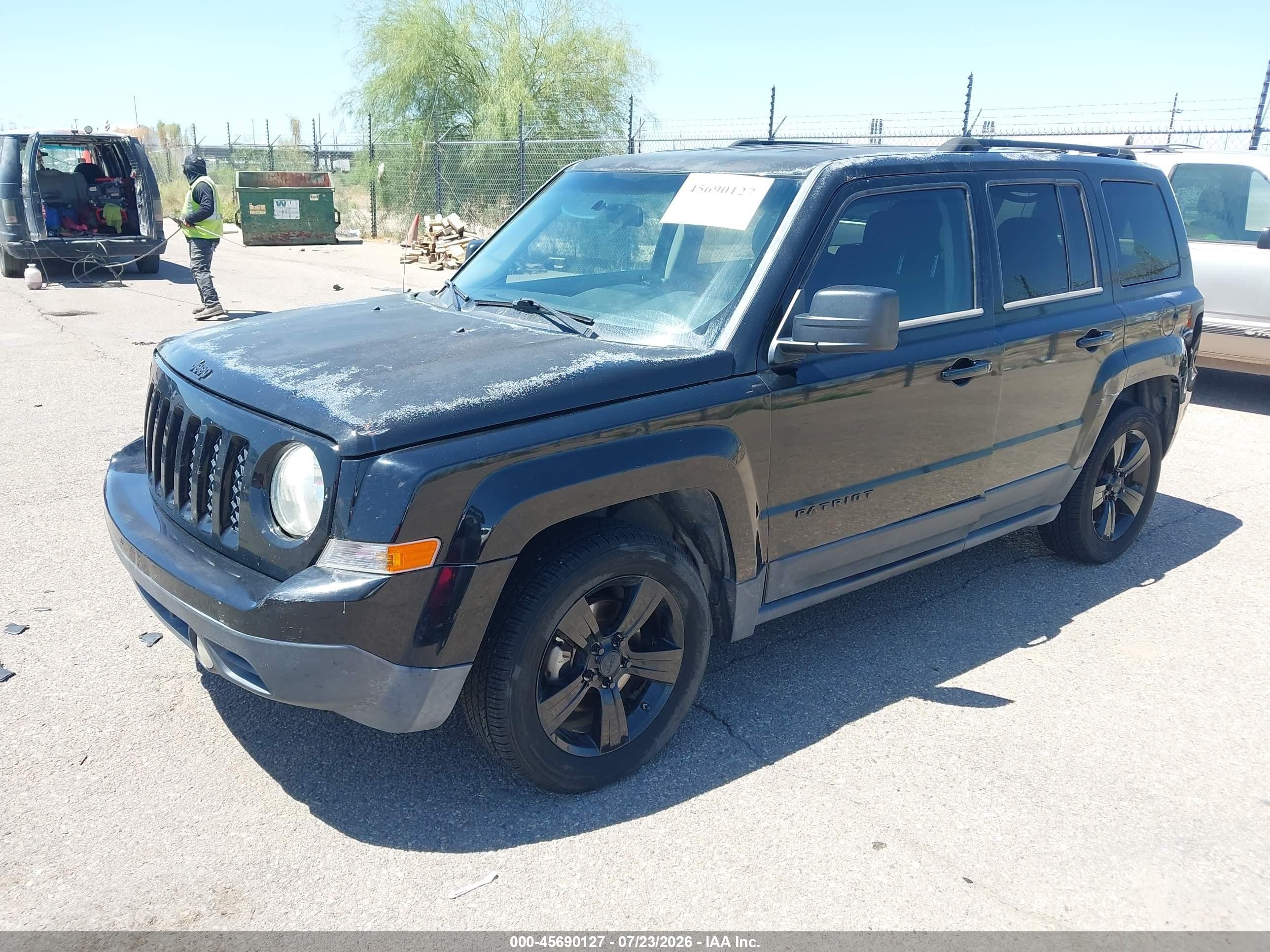 2014 Jeep Patriot Altitude Black vin: 1C4NJPBA1ED848907