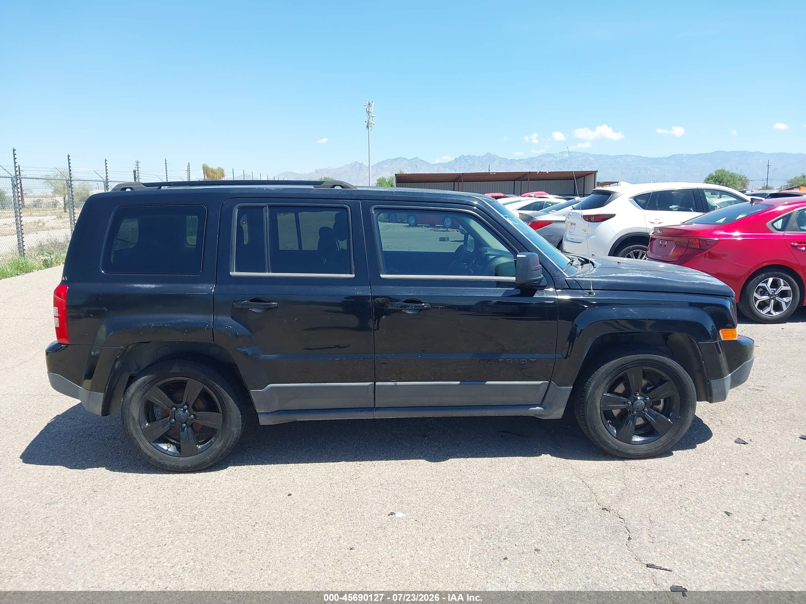 2014 Jeep Patriot Altitude Black vin: 1C4NJPBA1ED848907