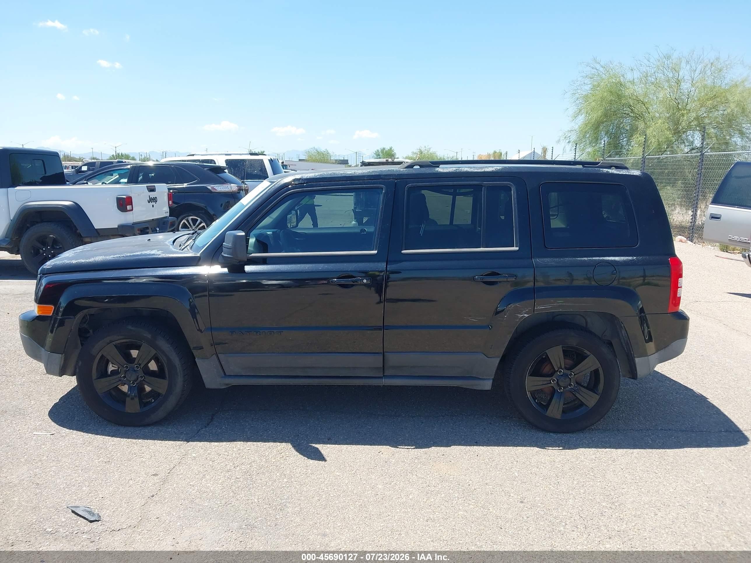 2014 Jeep Patriot Altitude Black vin: 1C4NJPBA1ED848907