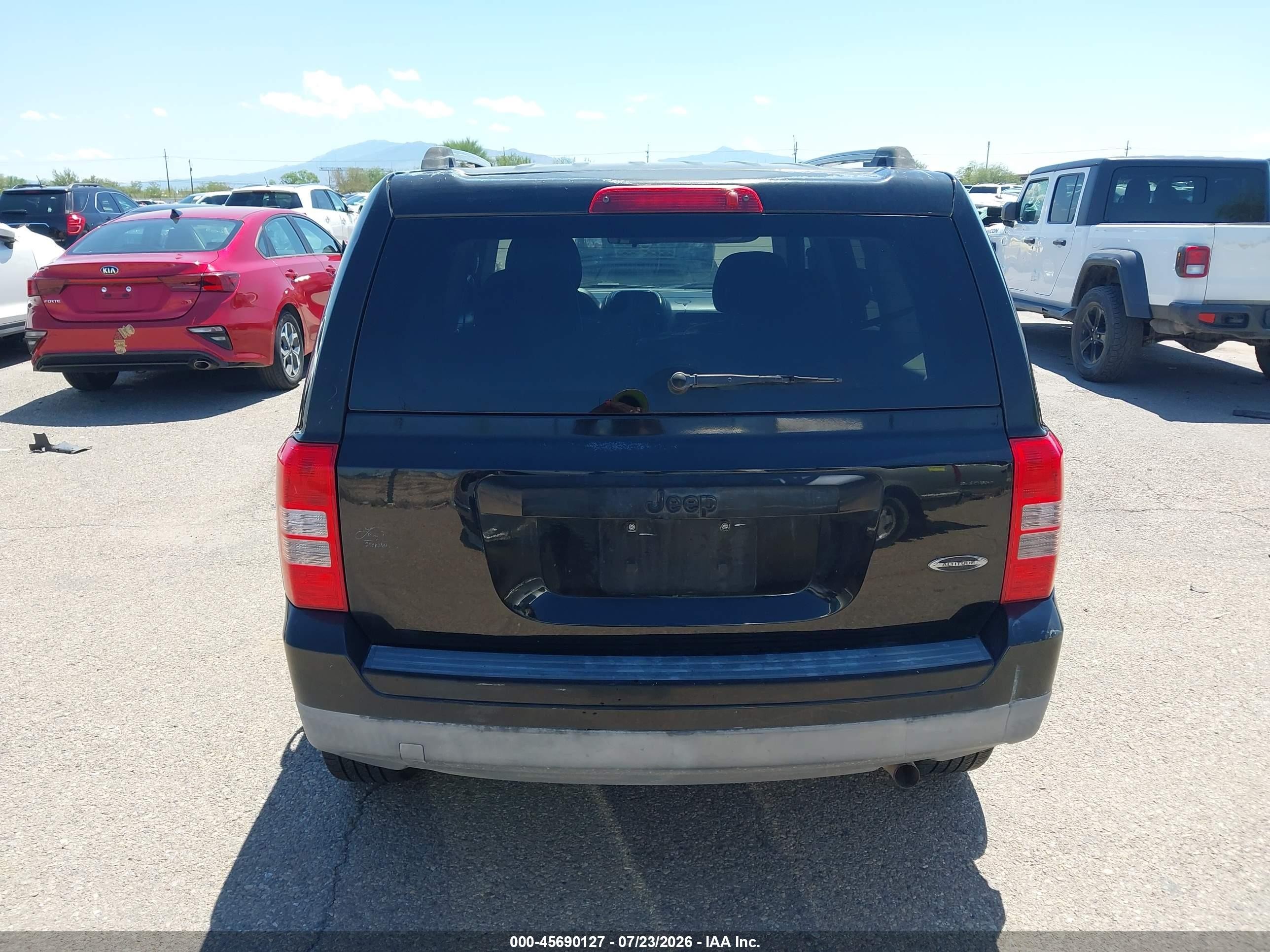 2014 Jeep Patriot Altitude Black vin: 1C4NJPBA1ED848907