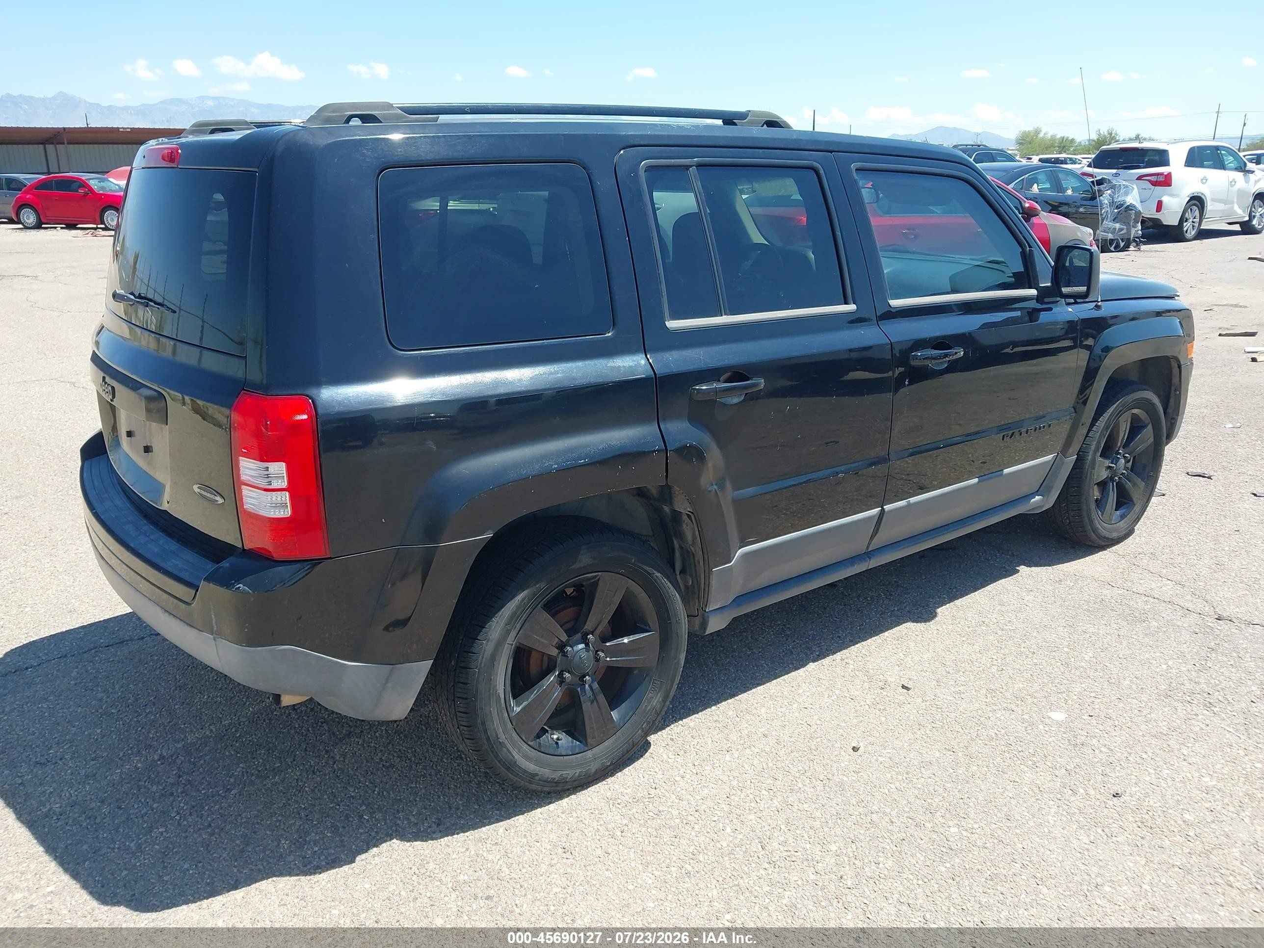 2014 Jeep Patriot Altitude Black vin: 1C4NJPBA1ED848907