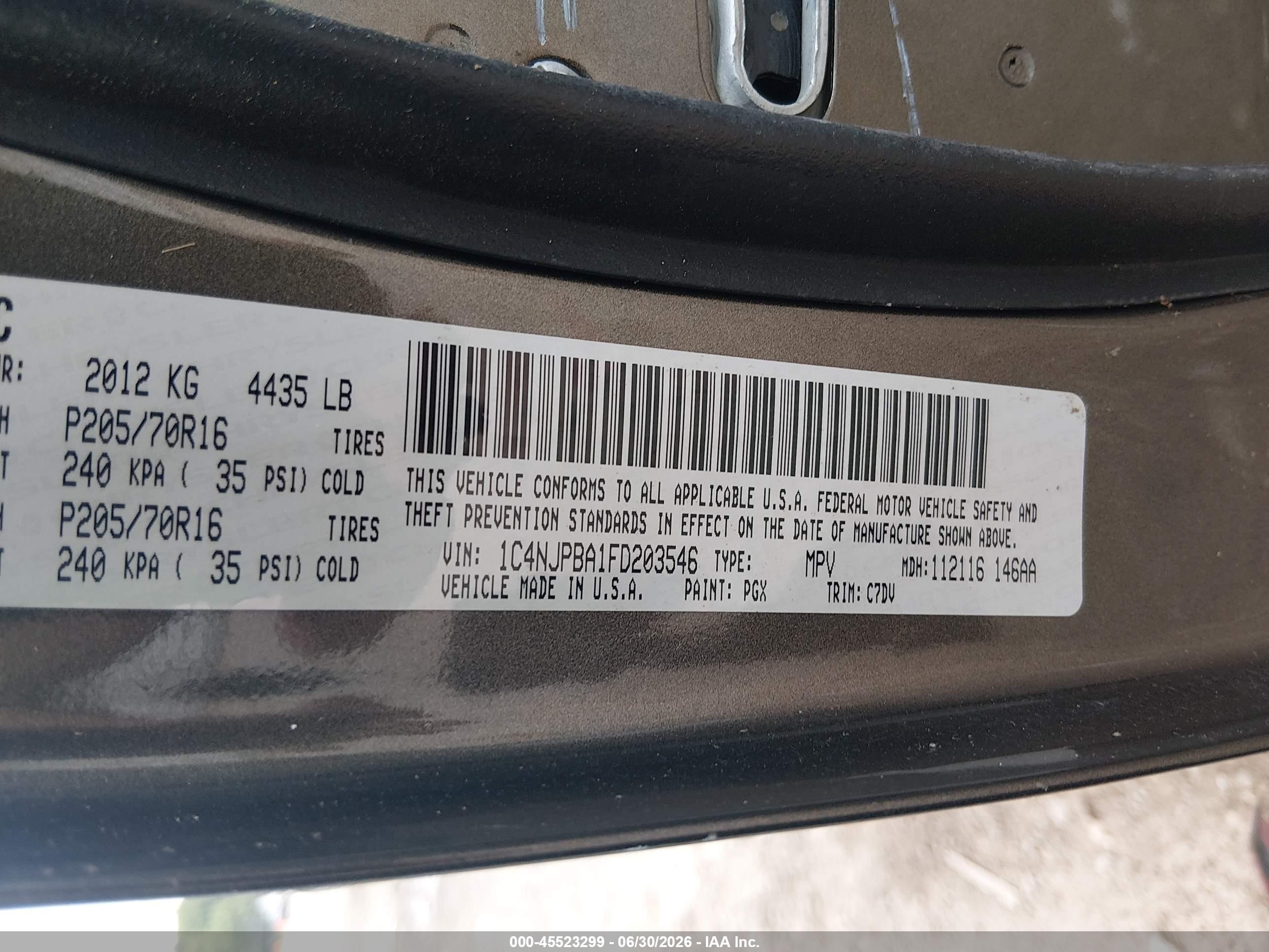 2015 Jeep Patriot Sport Зеленый vin: 1C4NJPBA1FD203546