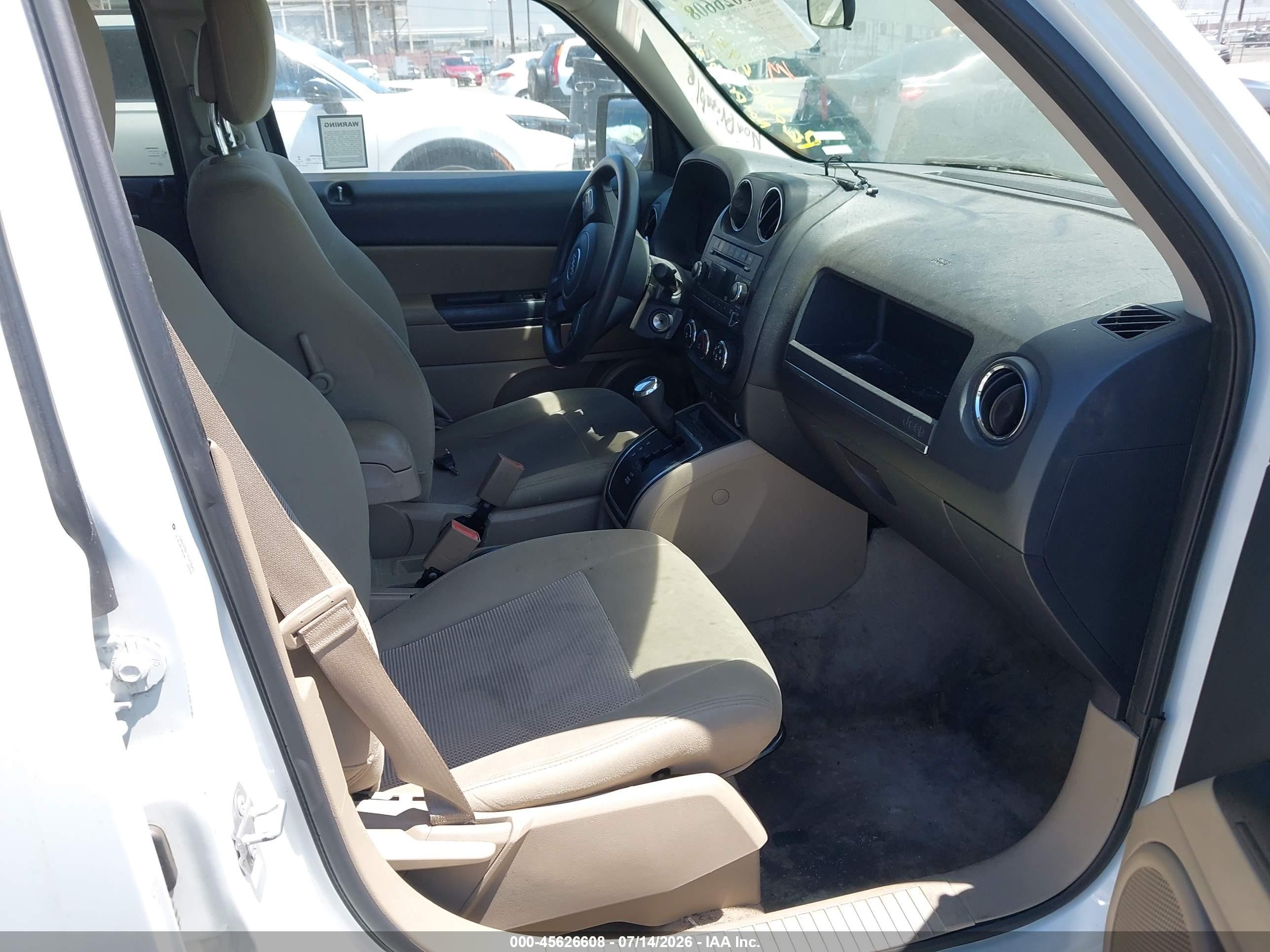 2015 Jeep Patriot Sport White vin: 1C4NJPBA1FD235431