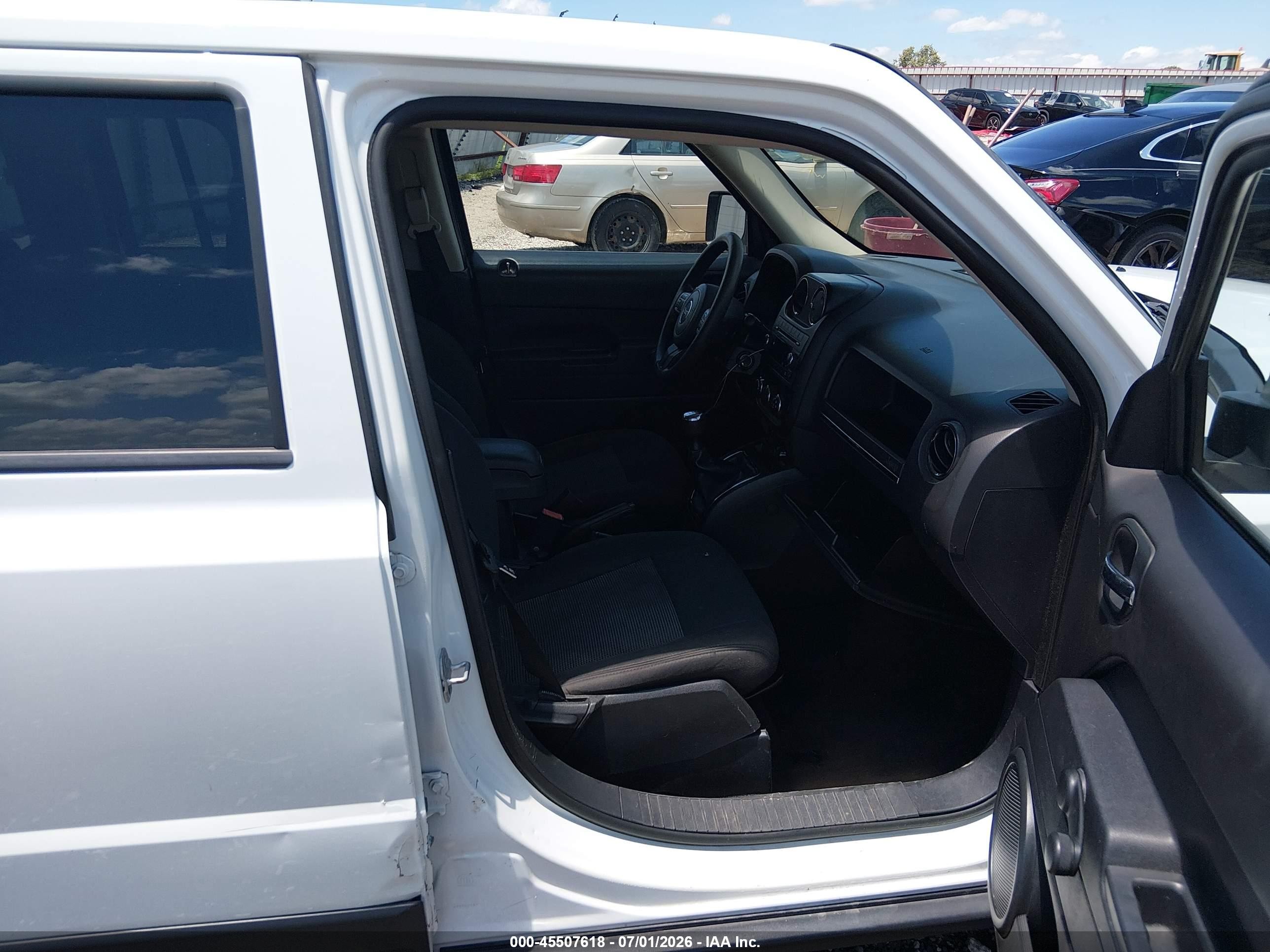2015 Jeep Patriot Sport White vin: 1C4NJPBA1FD399584
