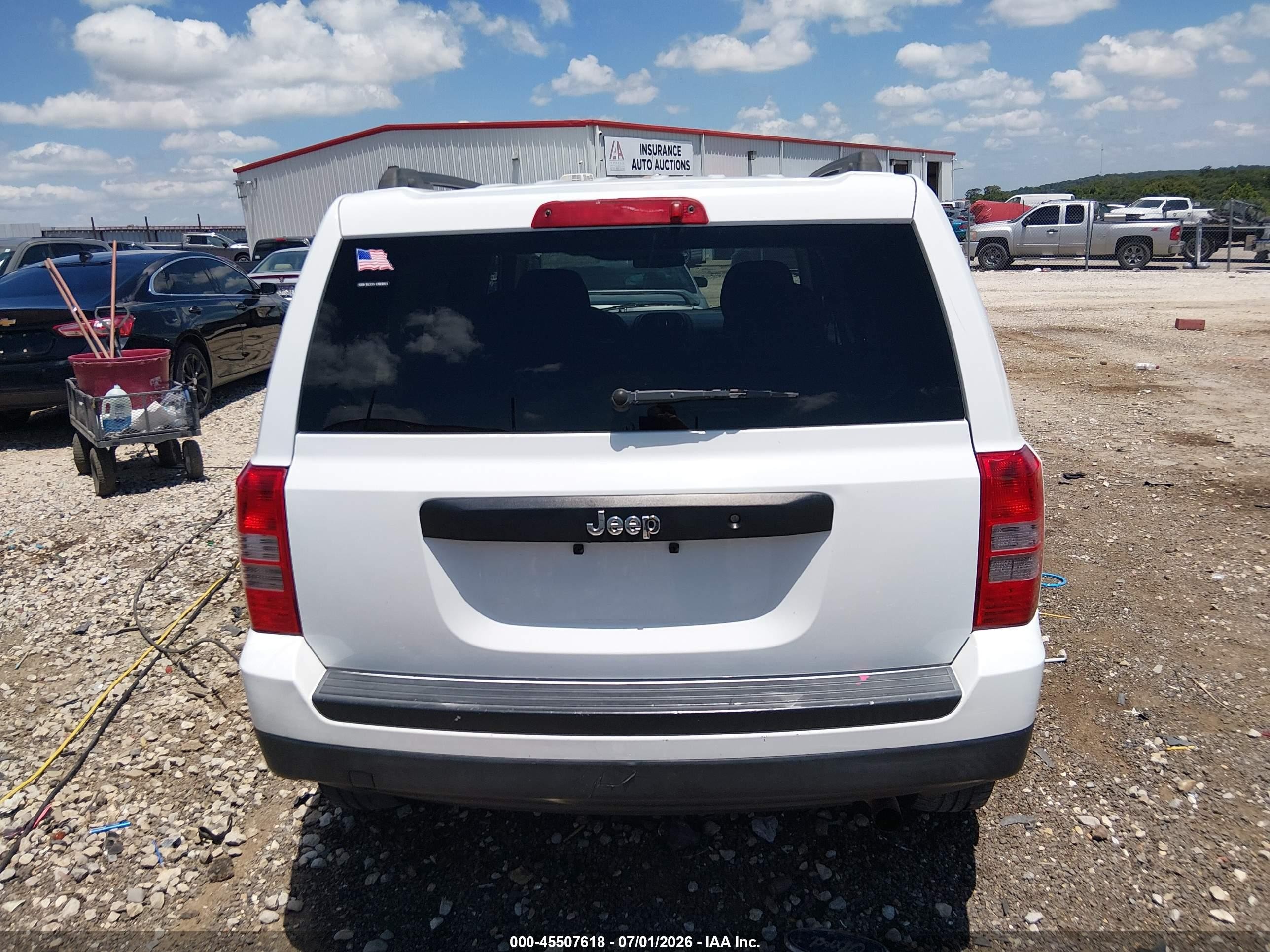 2015 Jeep Patriot Sport White vin: 1C4NJPBA1FD399584
