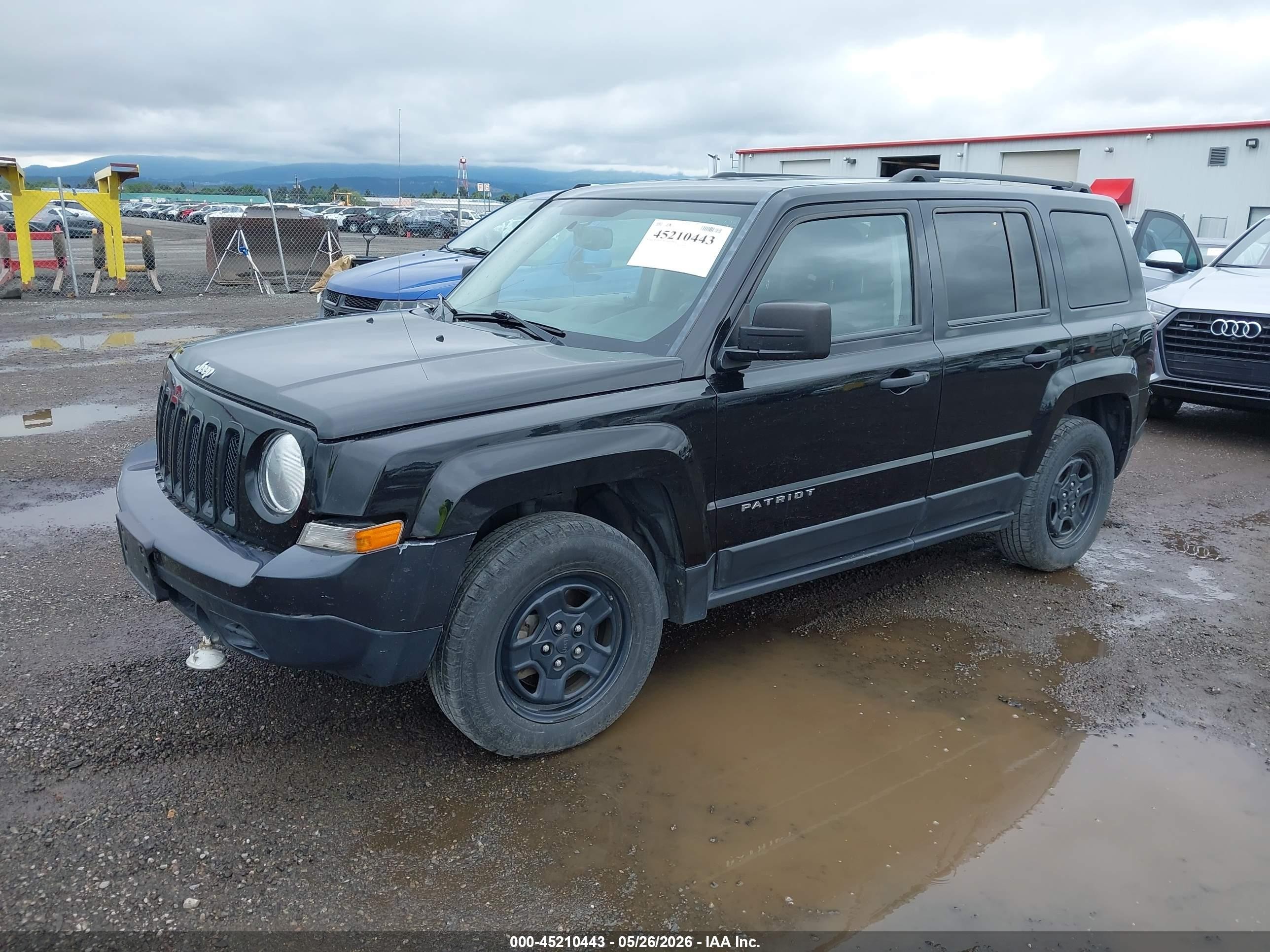 2016 Jeep Patriot Sport Black vin: 1C4NJPBA1GD546973