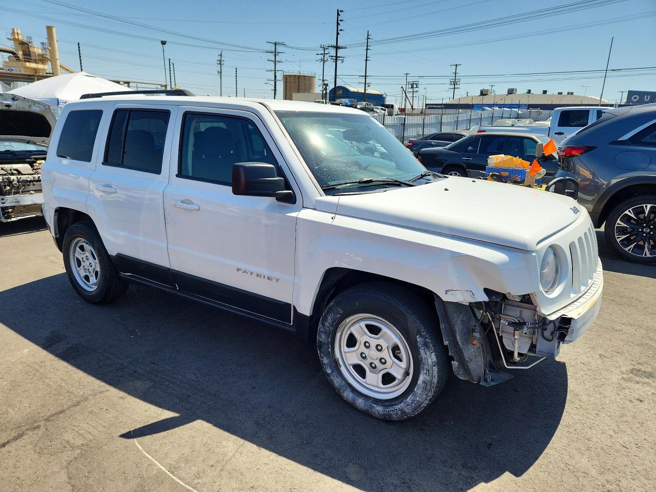 2016 Jeep Patriot Sport Белый vin: 1C4NJPBA1GD675666