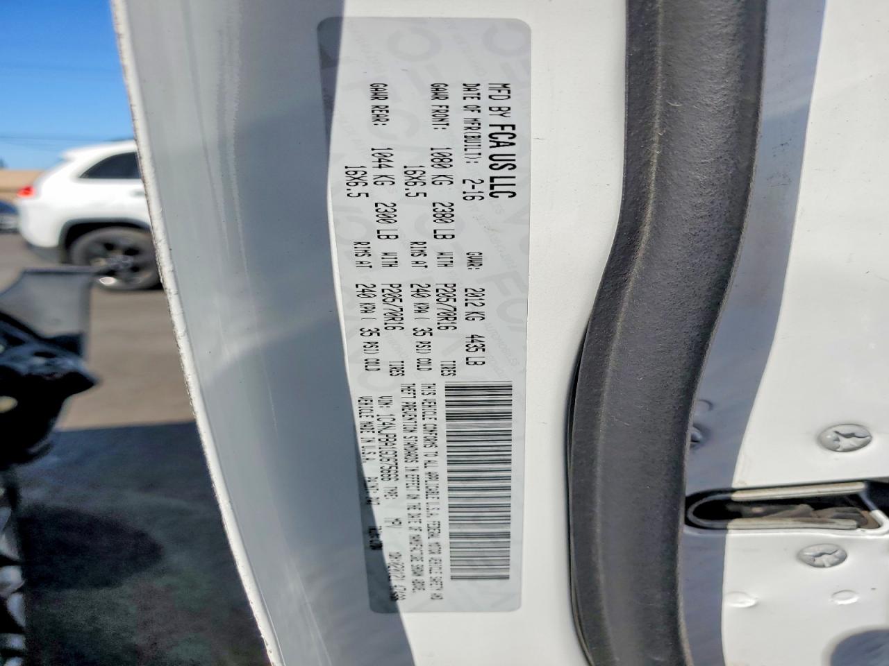 2016 Jeep Patriot Sport Белый vin: 1C4NJPBA1GD675666