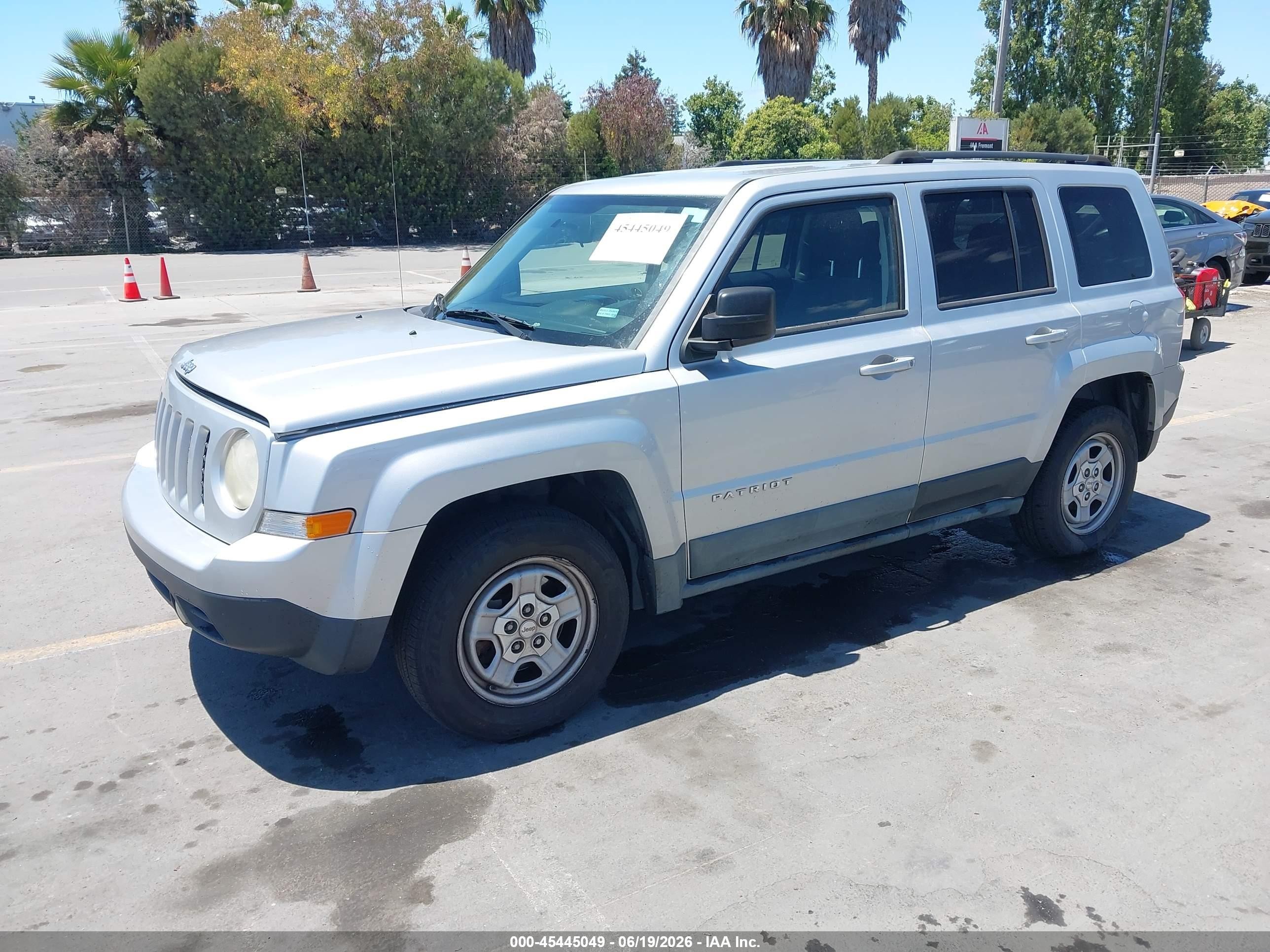 2012 Jeep Patriot Sport Silver vin: 1C4NJPBA2CD515323