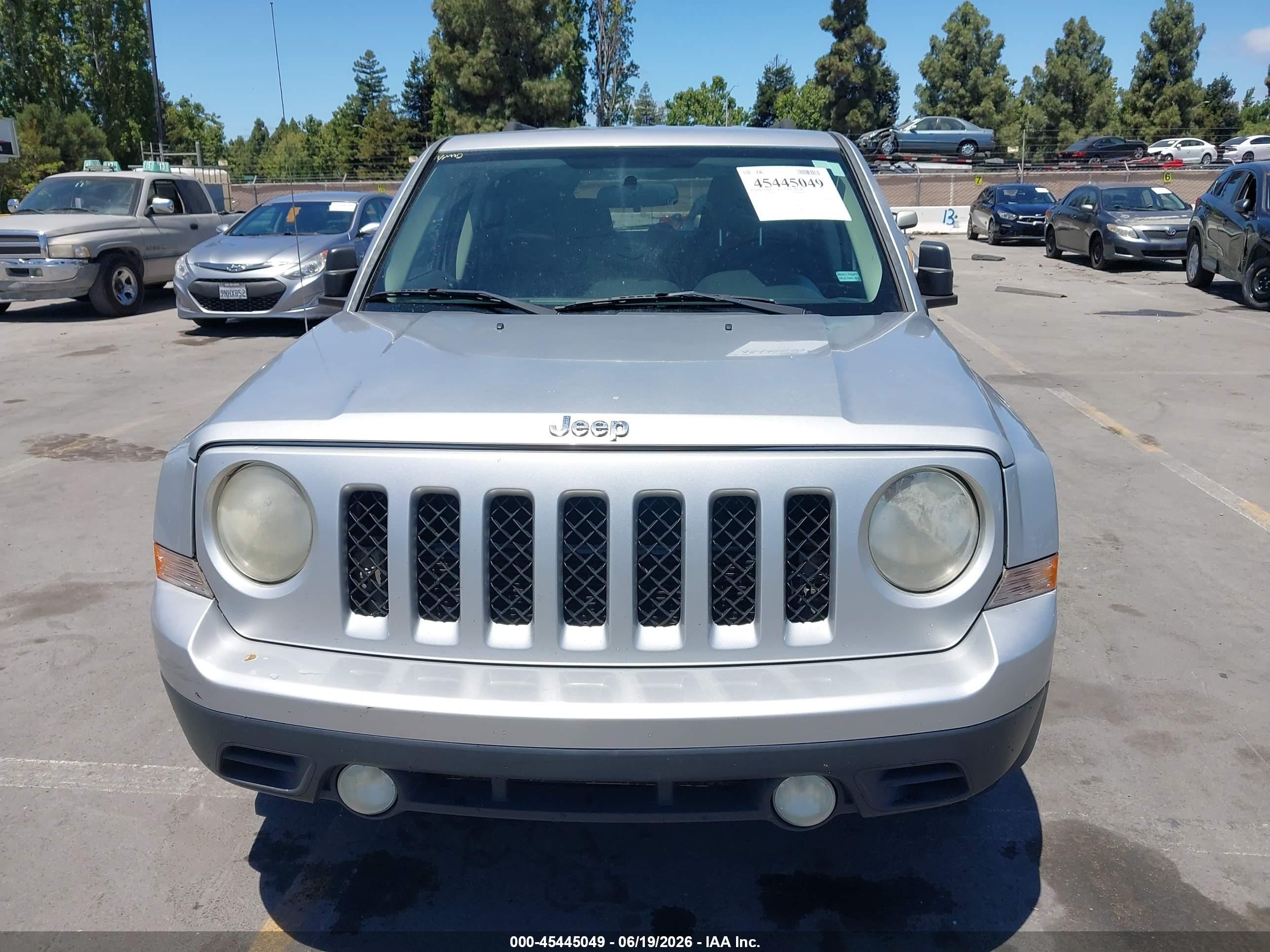 2012 Jeep Patriot Sport Silver vin: 1C4NJPBA2CD515323