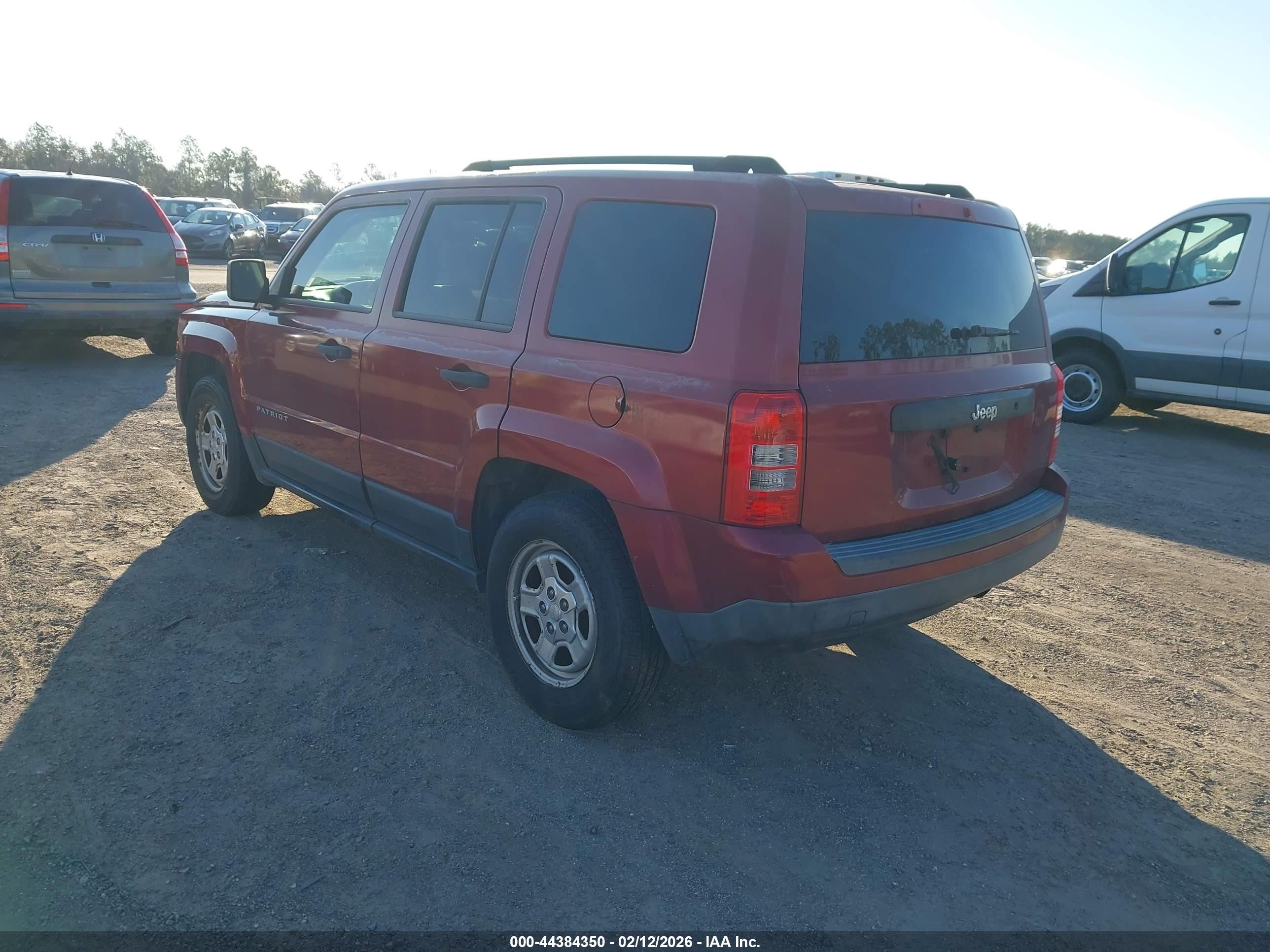 2012 Jeep Patriot Sport Red vin: 1C4NJPBA2CD590555