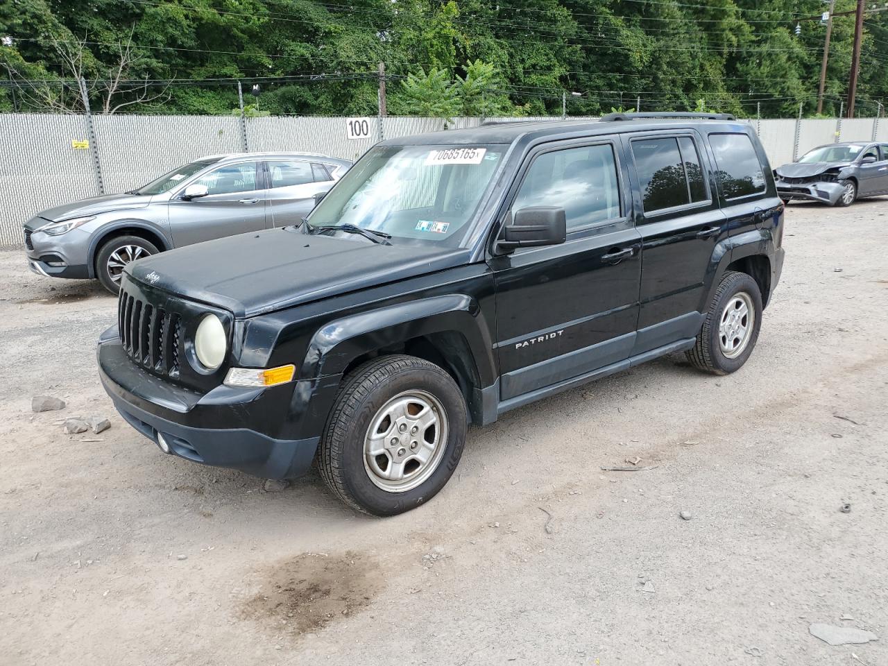 2012 Jeep Patriot Black vin: 1C4NJPBA2CD615163