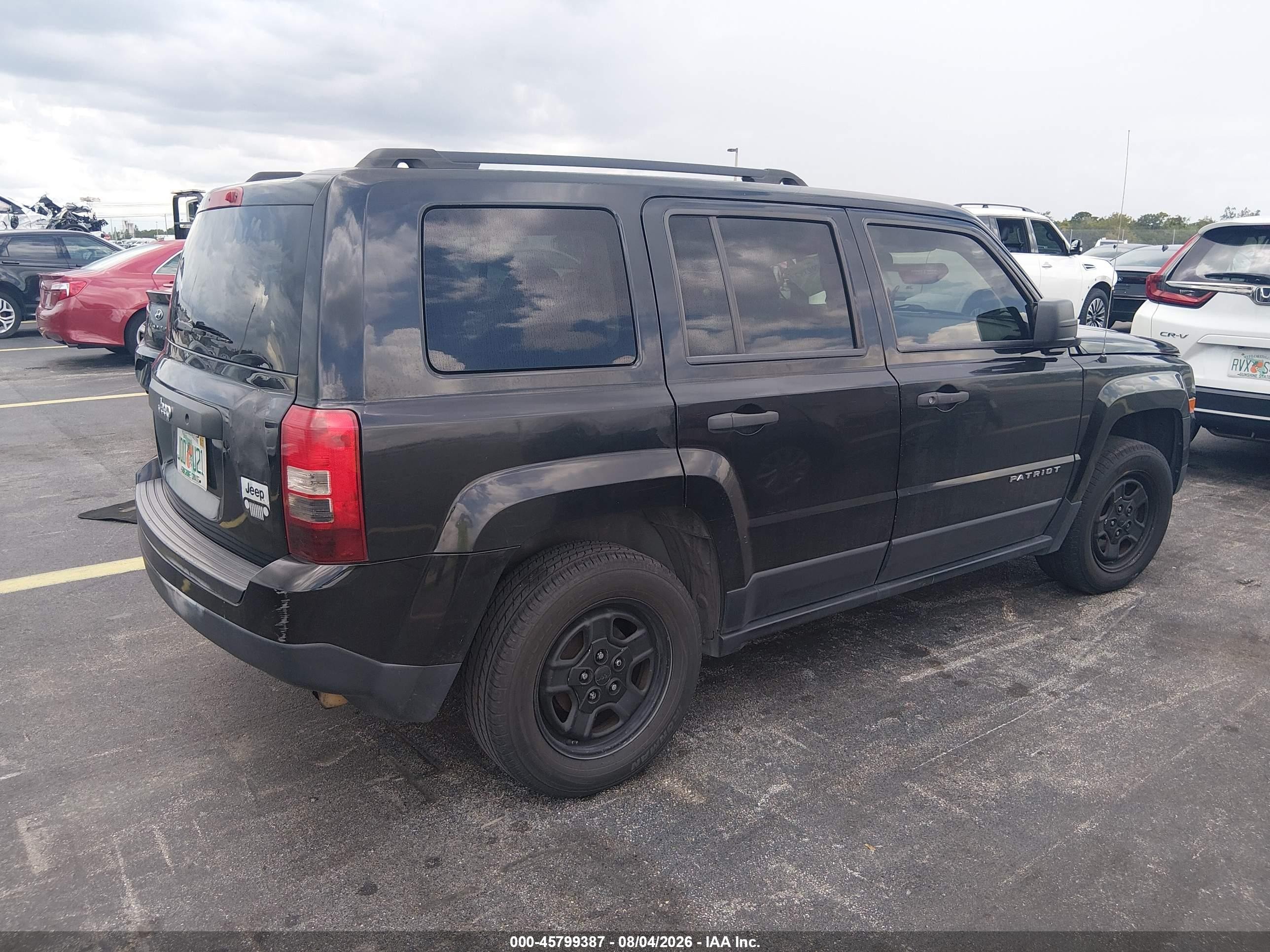 2012 Jeep Patriot Sport Black vin: 1C4NJPBA2CD673855