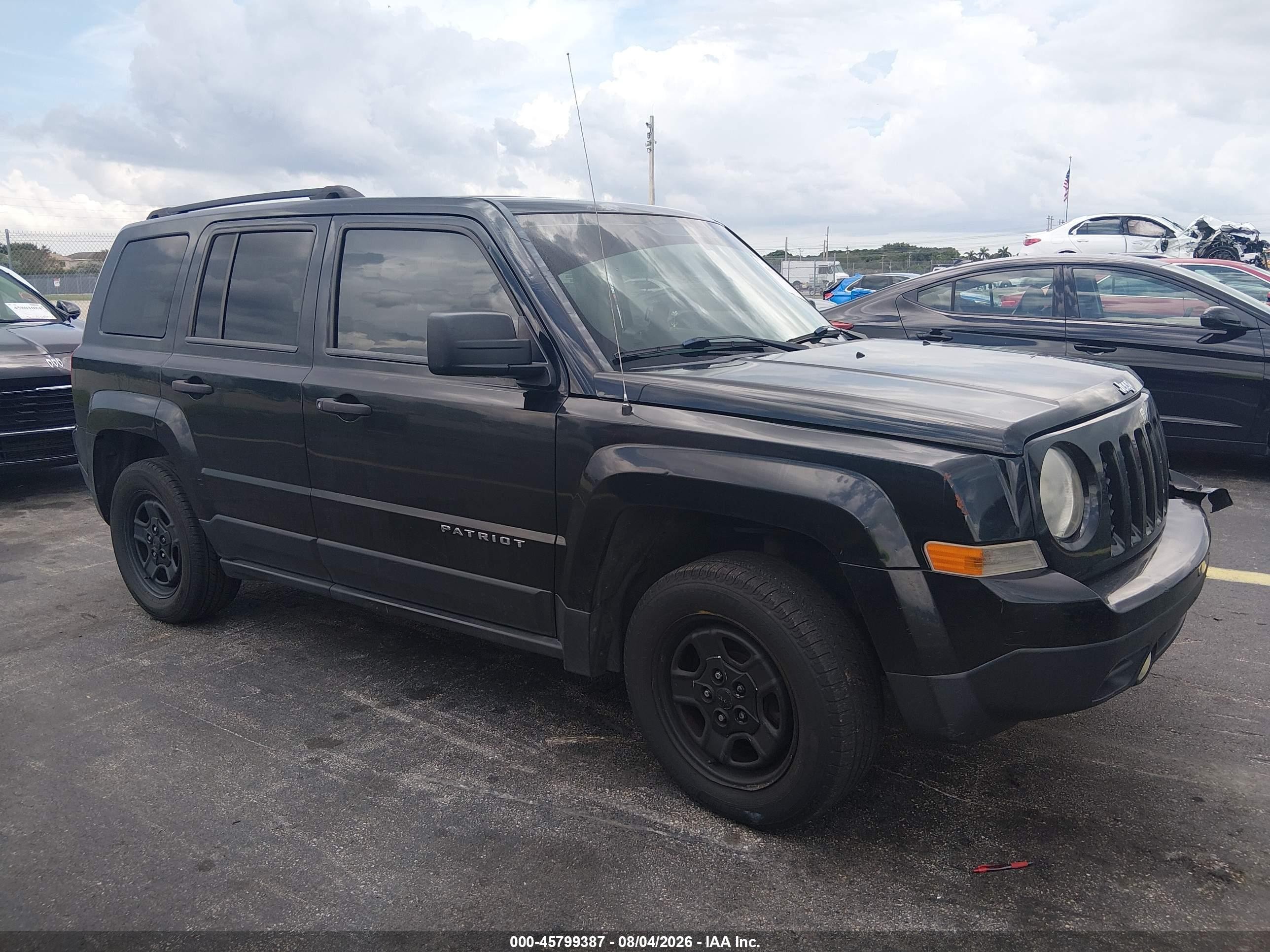 2012 Jeep Patriot Sport Black vin: 1C4NJPBA2CD673855