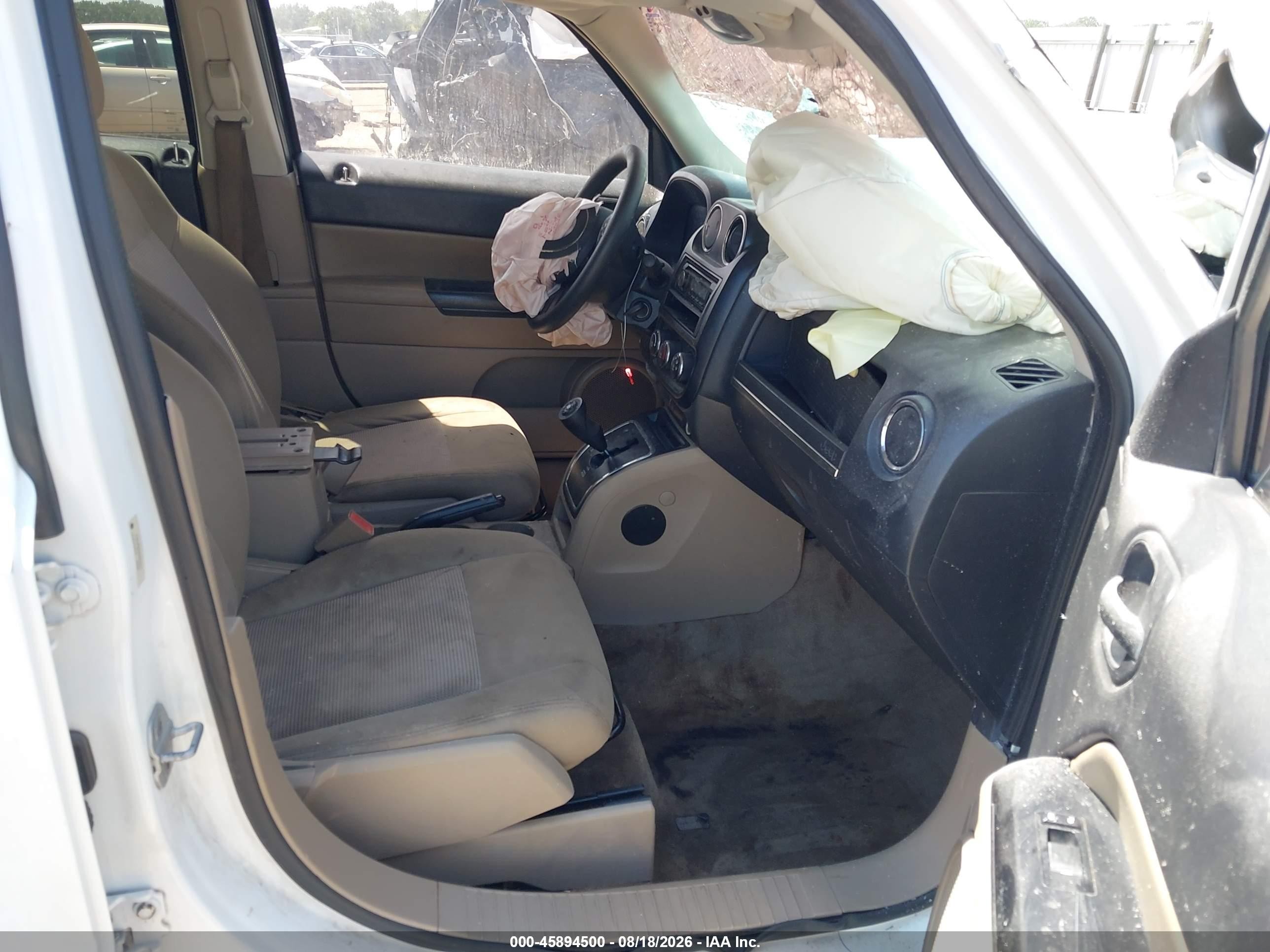 2012 Jeep Patriot Sport White vin: 1C4NJPBA2CD674214
