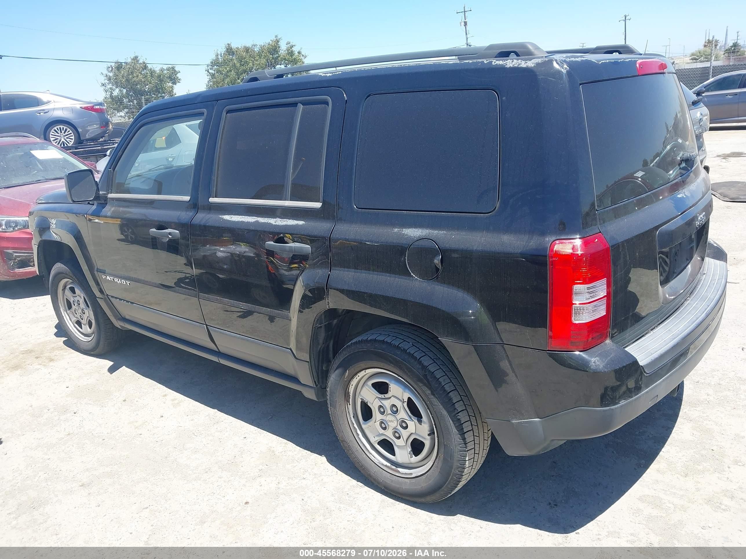 2014 Jeep Patriot Sport Black vin: 1C4NJPBA2ED511338