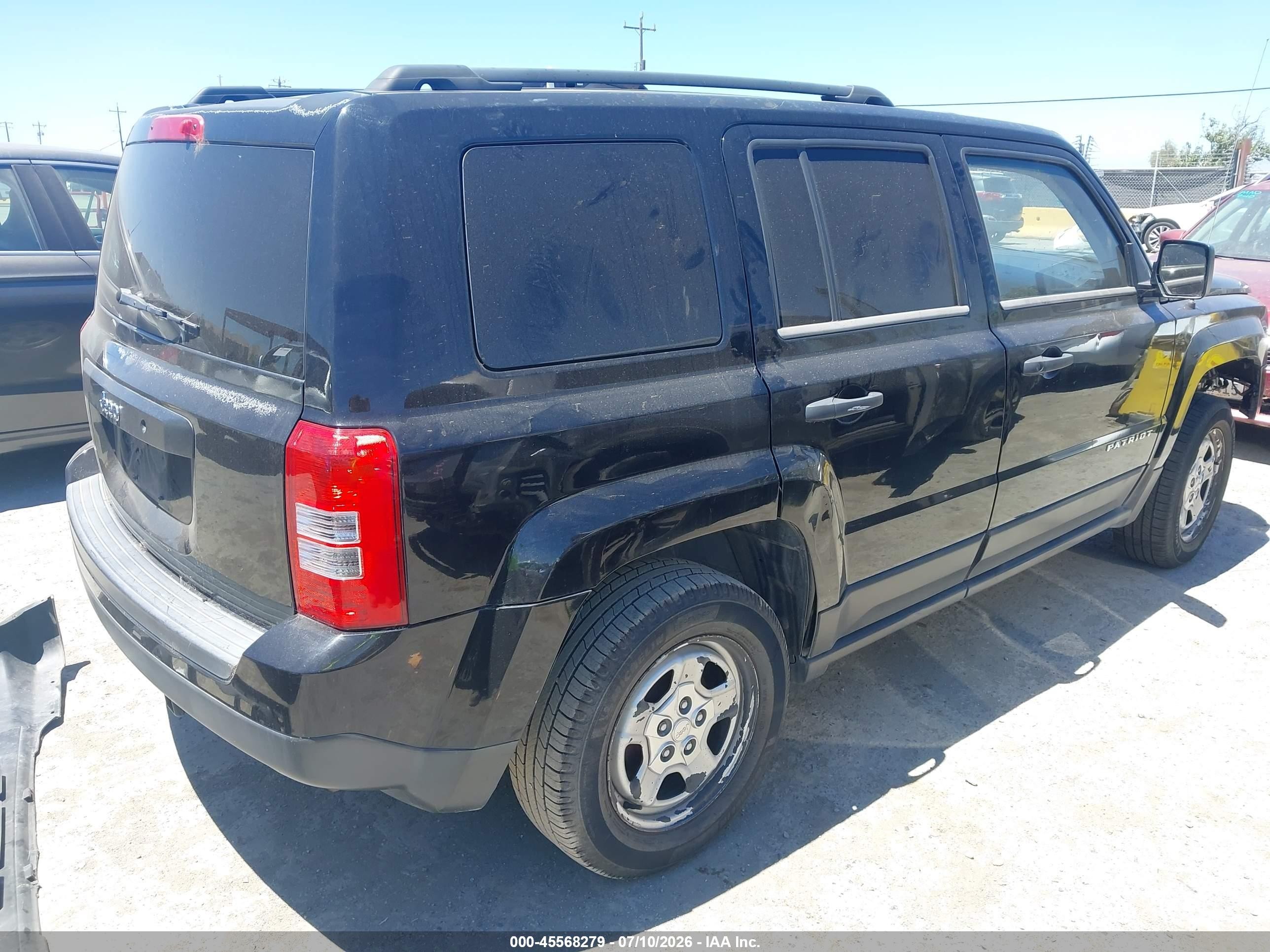 2014 Jeep Patriot Sport Black vin: 1C4NJPBA2ED511338