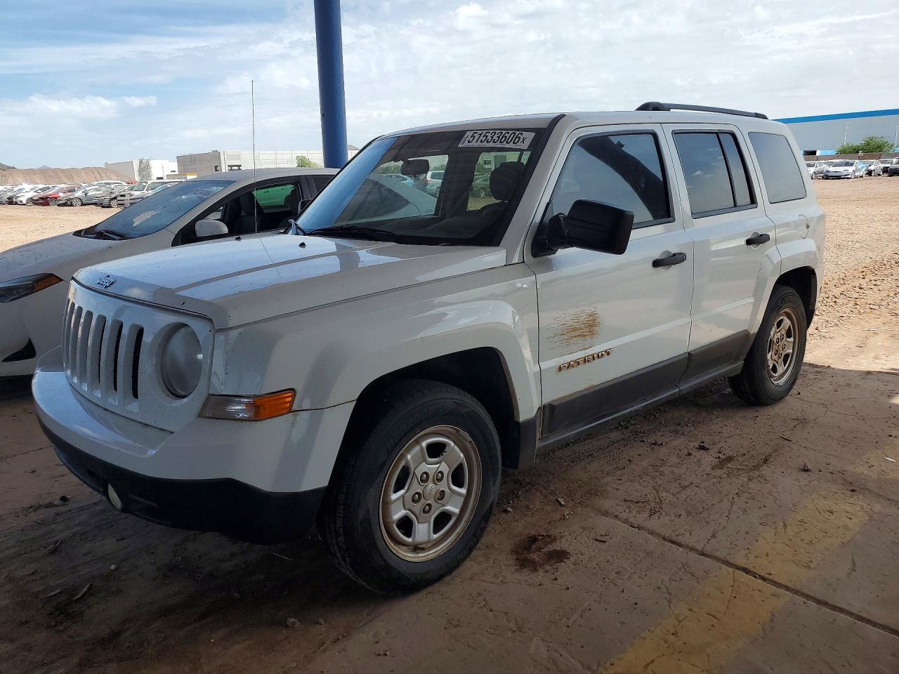 2014 Jeep Patriot Sport White vin: 1C4NJPBA2ED547529