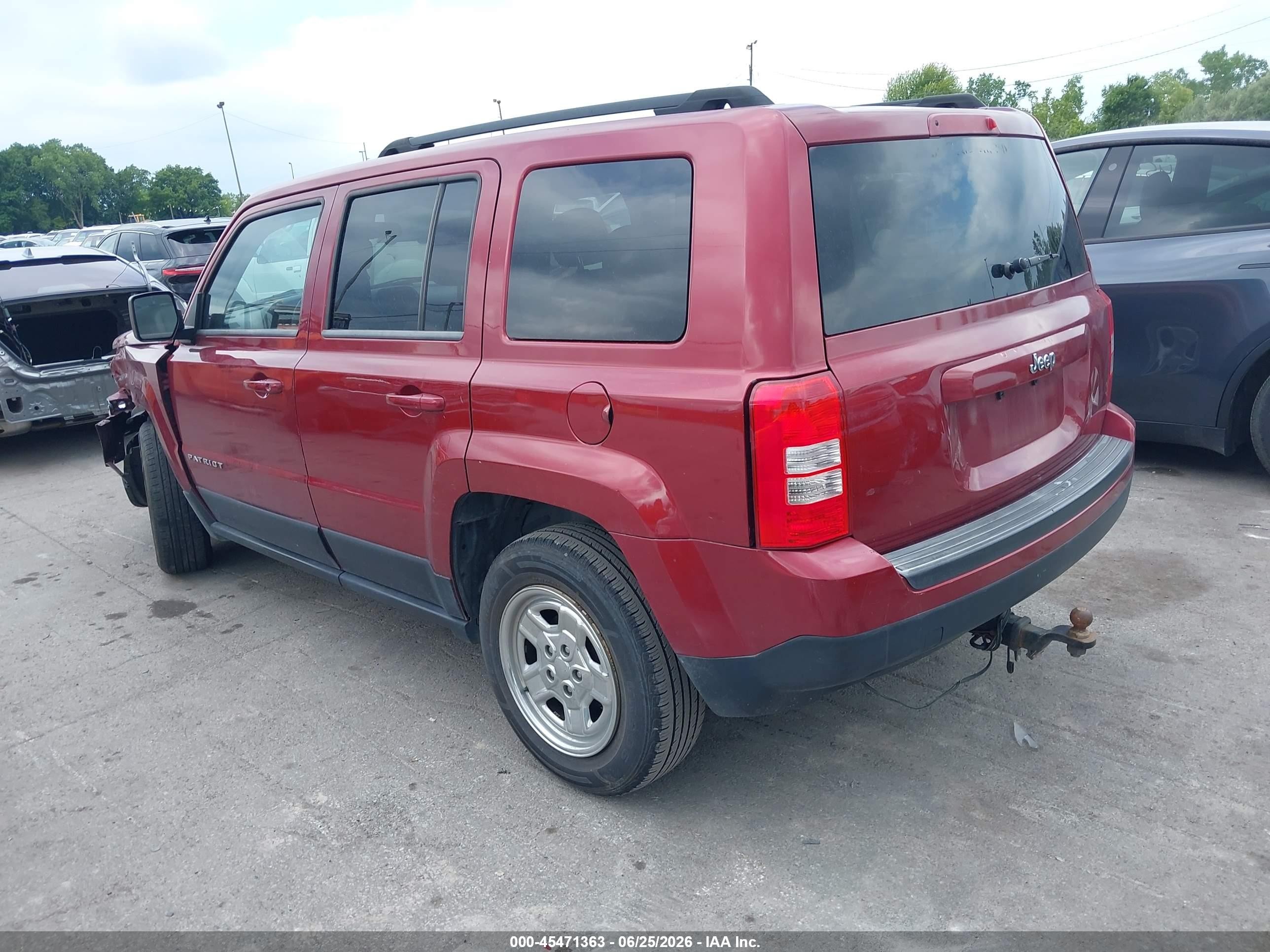 2014 Jeep Patriot Sport Red vin: 1C4NJPBA2ED576352