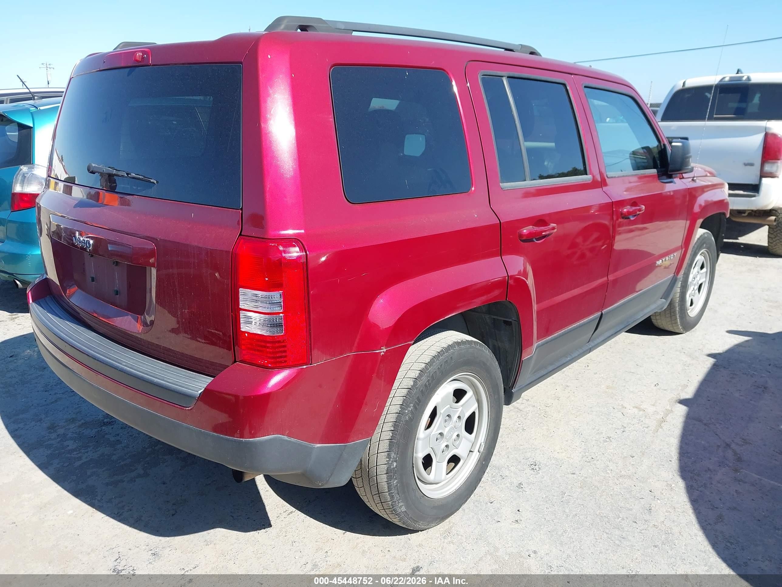 2014 Jeep Patriot Sport Burgundy vin: 1C4NJPBA2ED722930