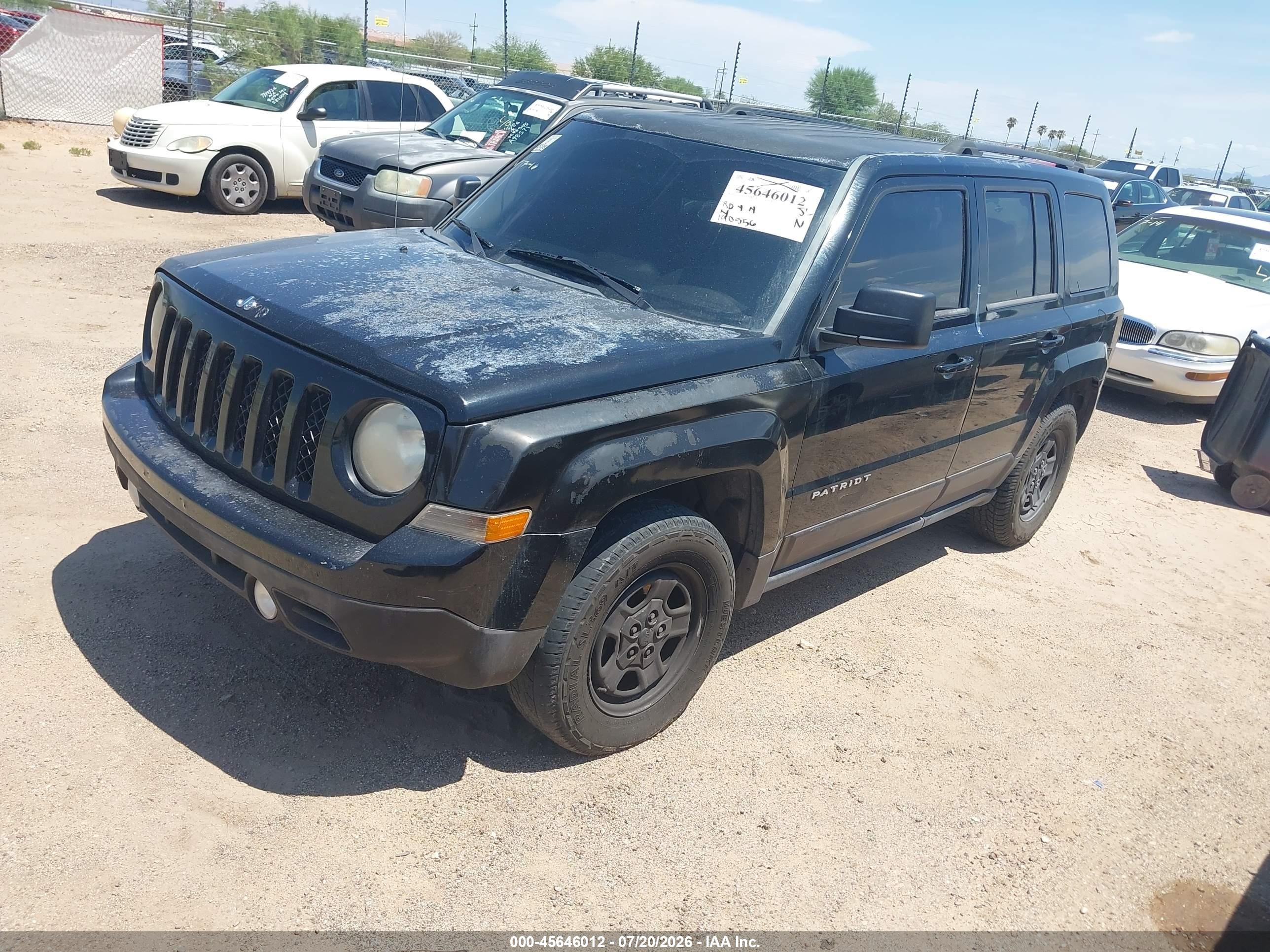 2014 Jeep Patriot Sport Black vin: 1C4NJPBA2ED777023