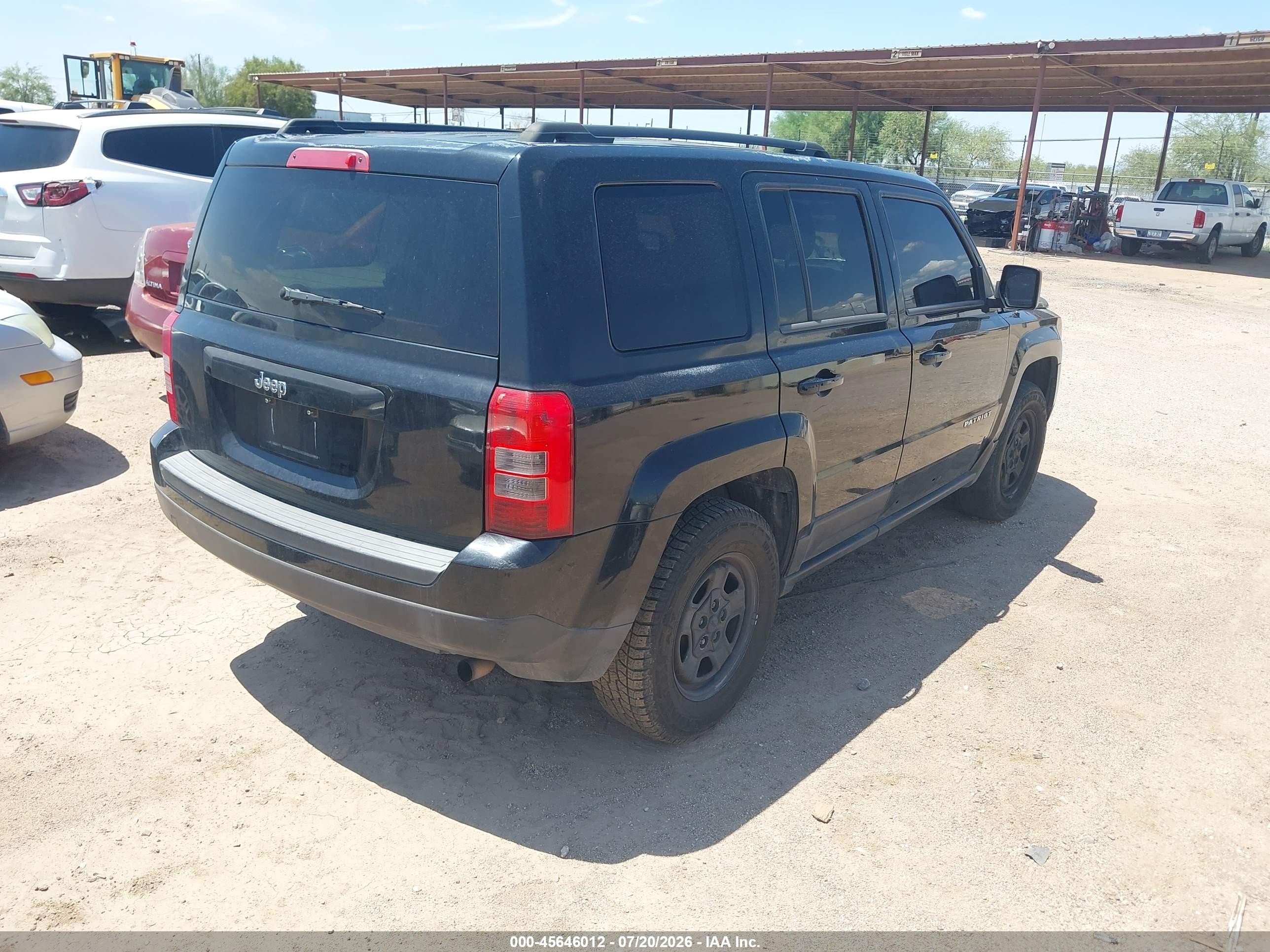 2014 Jeep Patriot Sport Black vin: 1C4NJPBA2ED777023