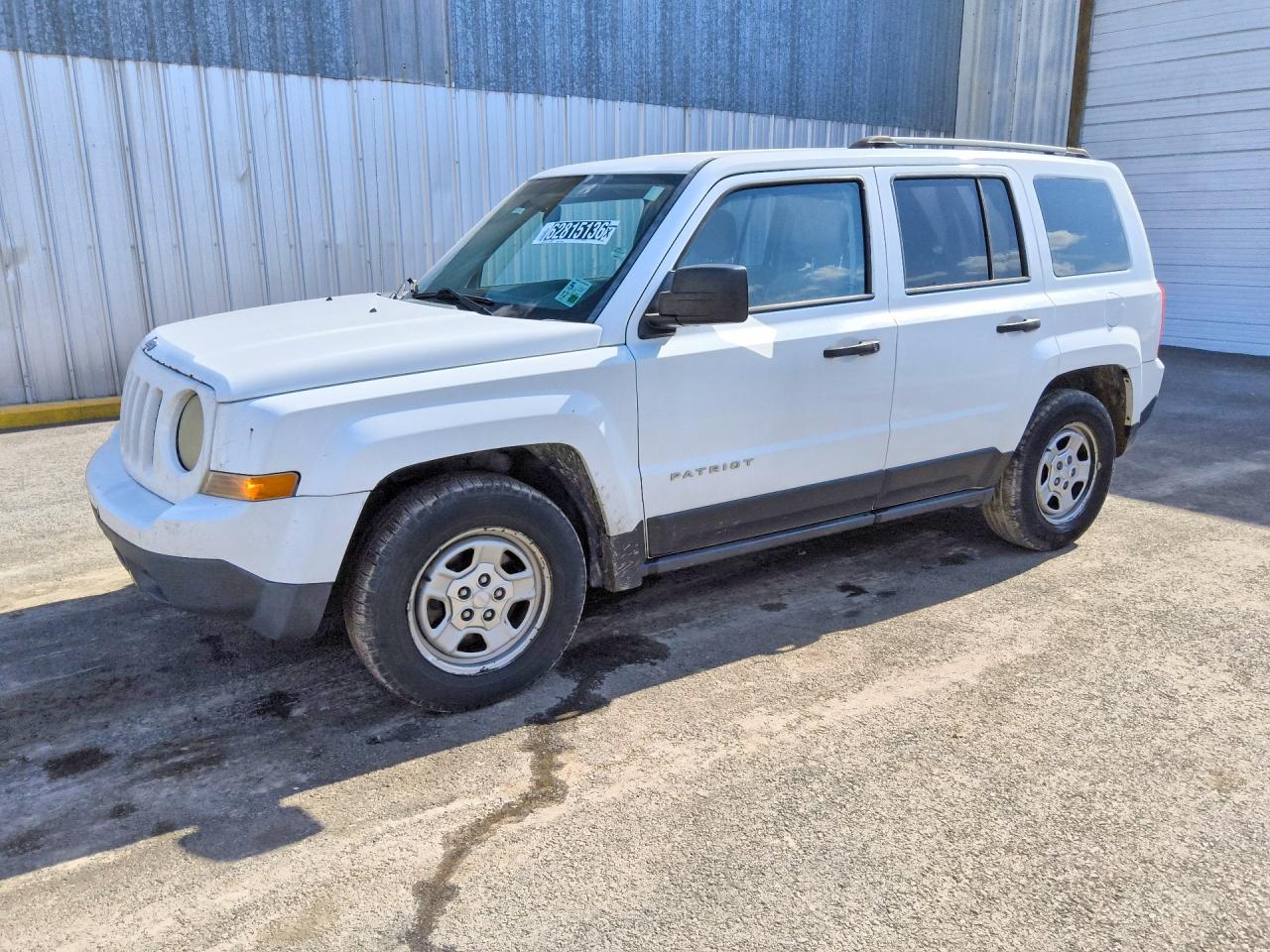 2014 Jeep Patriot Sport White vin: 1C4NJPBA2ED881382