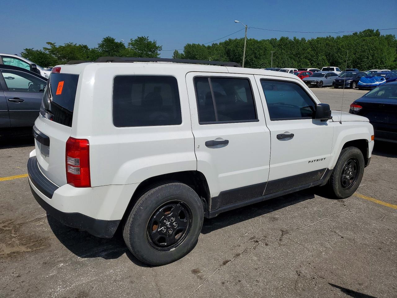 2014 Jeep Patriot Sport White vin: 1C4NJPBA2ED881477