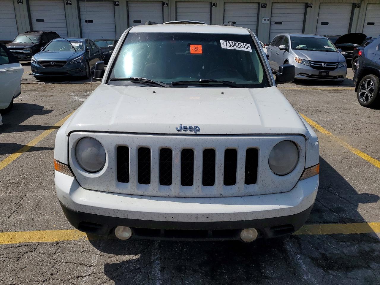 2014 Jeep Patriot Sport White vin: 1C4NJPBA2ED881477