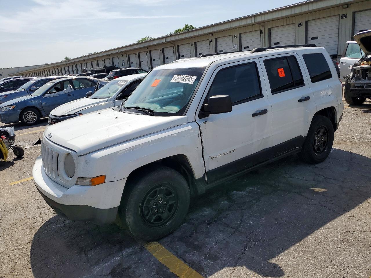 2014 Jeep Patriot Sport White vin: 1C4NJPBA2ED881477