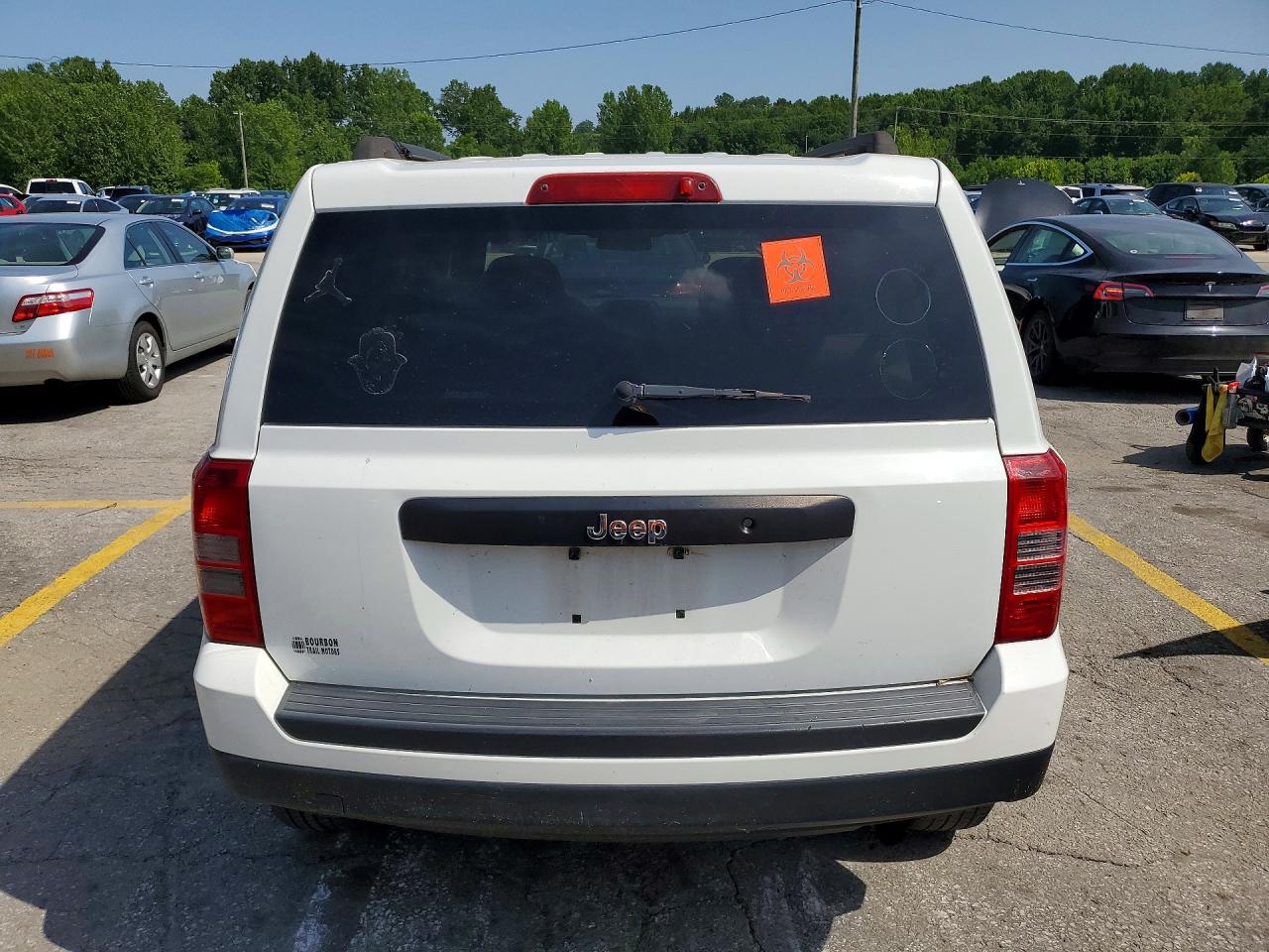 2014 Jeep Patriot Sport White vin: 1C4NJPBA2ED881477