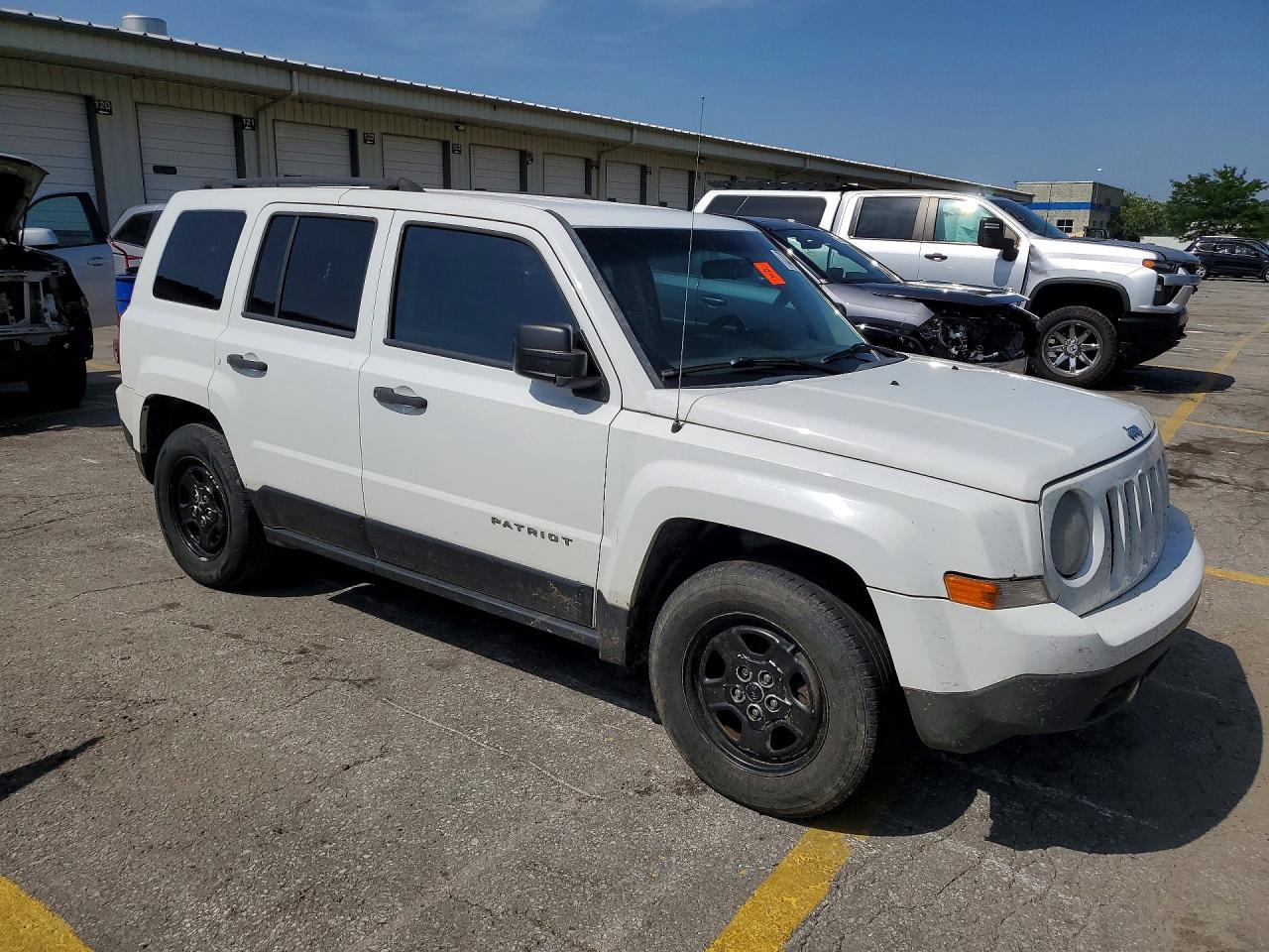 2014 Jeep Patriot Sport White vin: 1C4NJPBA2ED881477