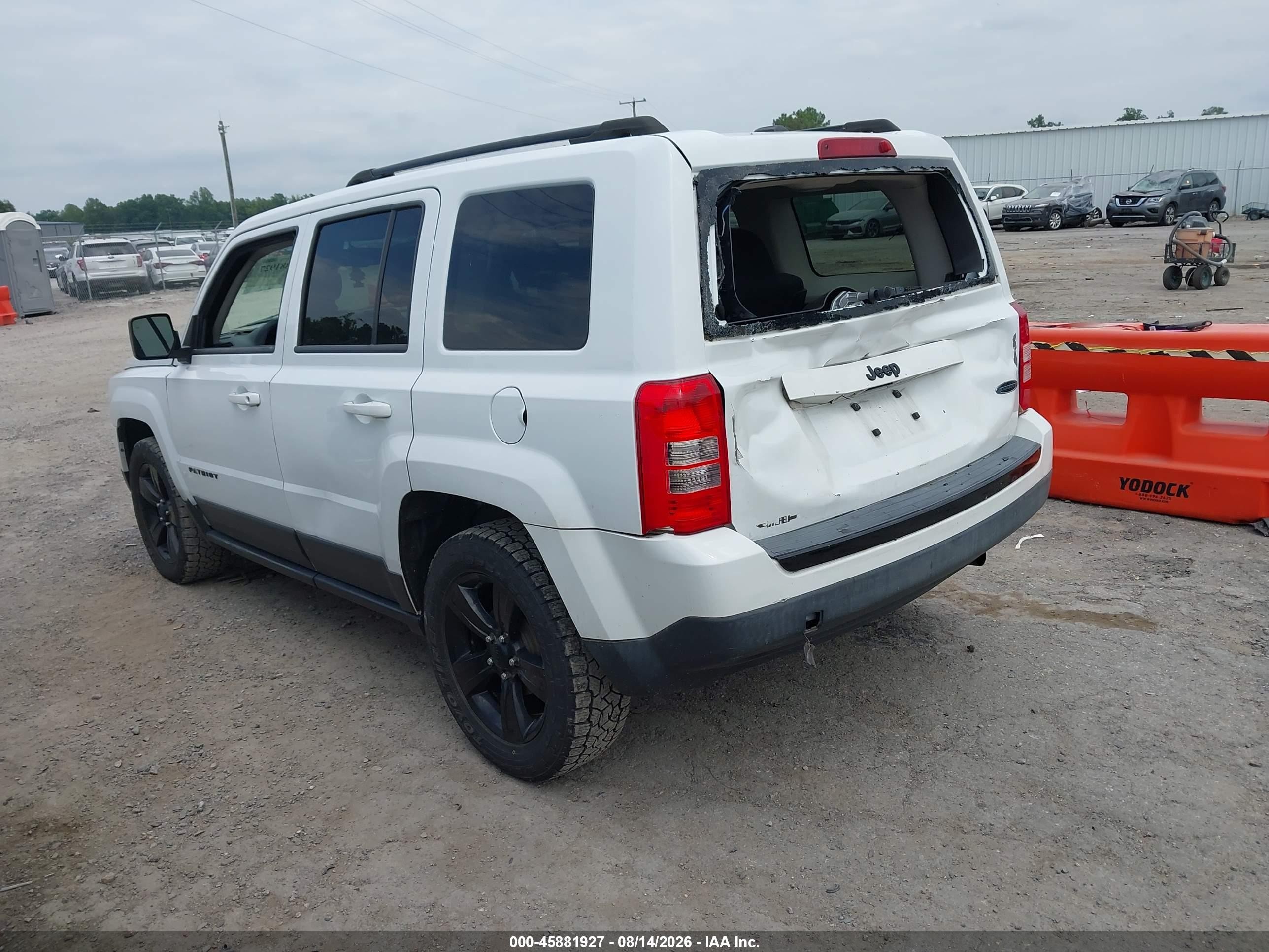2015 Jeep Patriot Altitude Edition White vin: 1C4NJPBA2FD156947