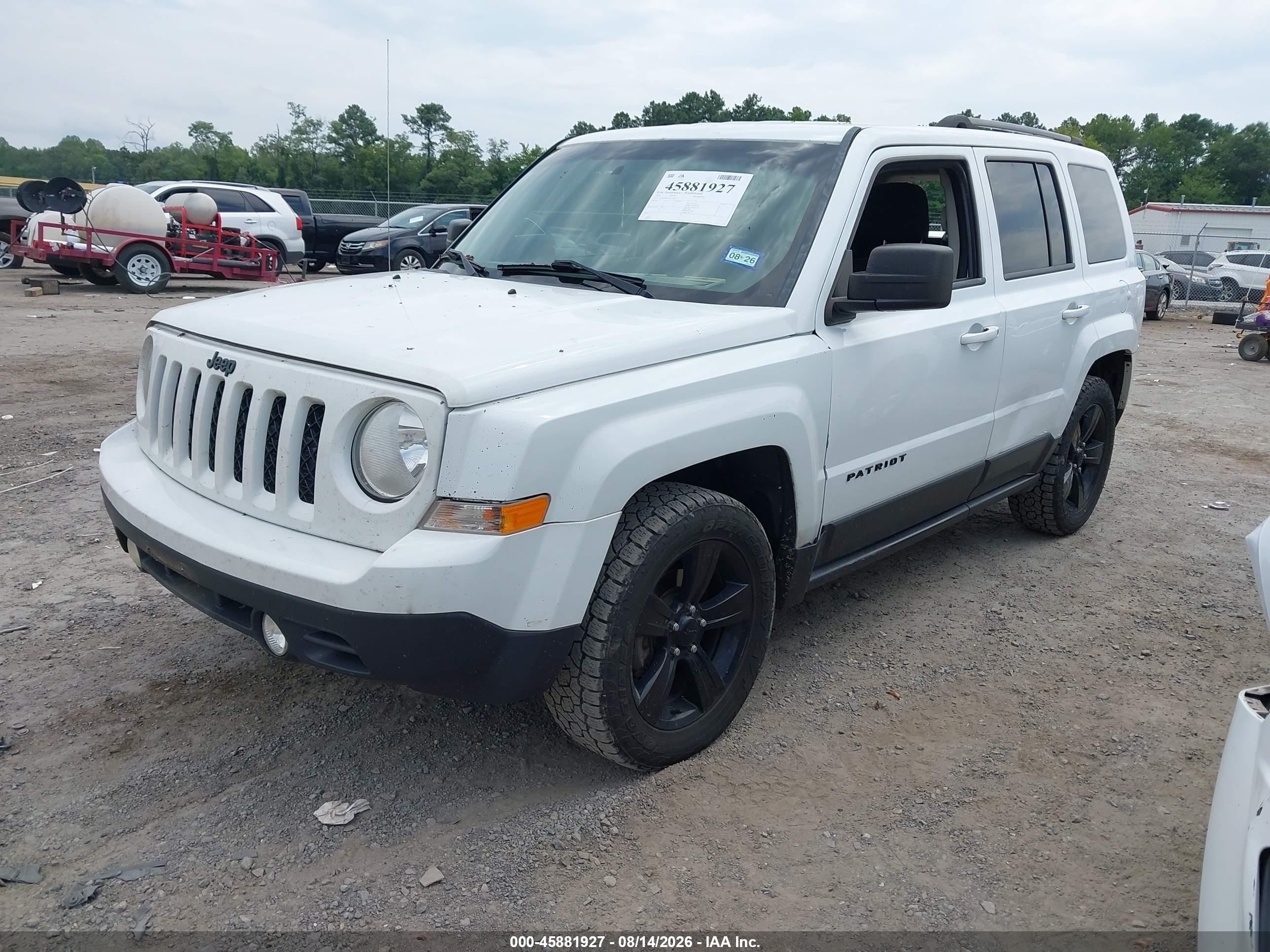 2015 Jeep Patriot Altitude Edition White vin: 1C4NJPBA2FD156947